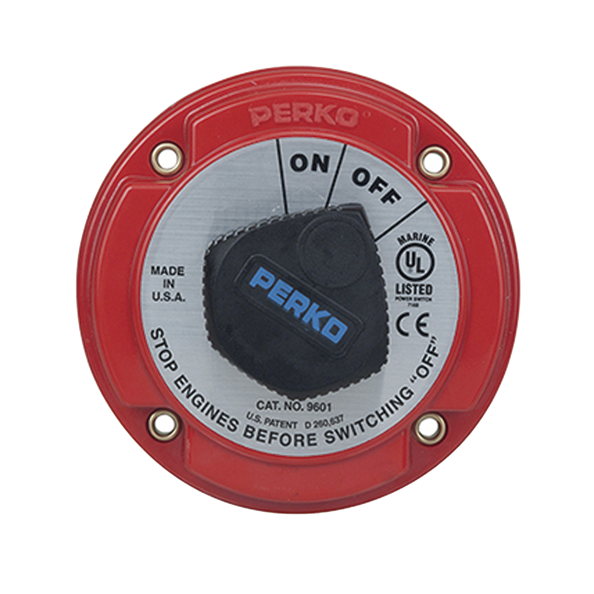 Switch Selector de Batería On / Off de Servicio Mediano, para Sistemas Eléctricos Marinos