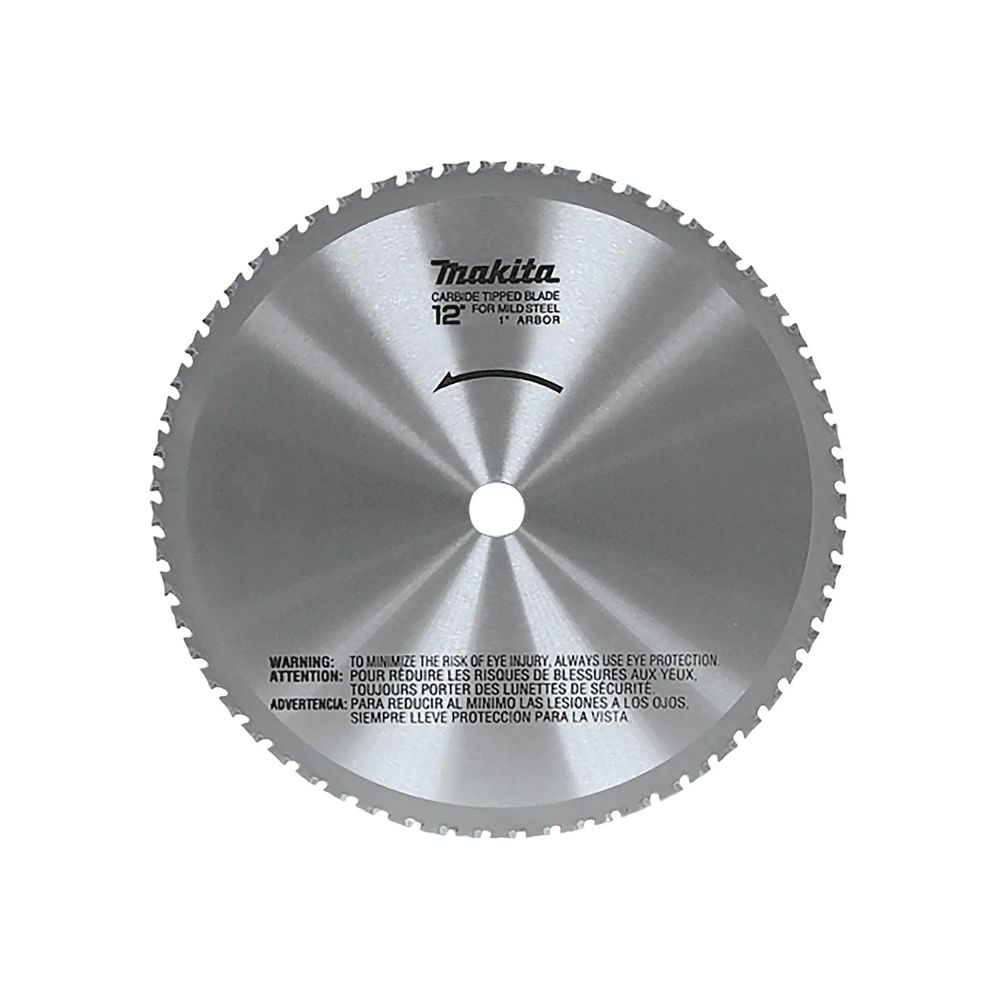 Disco de 12″ de 60 Dientes con Puntas de Carburo para Cortar Metal