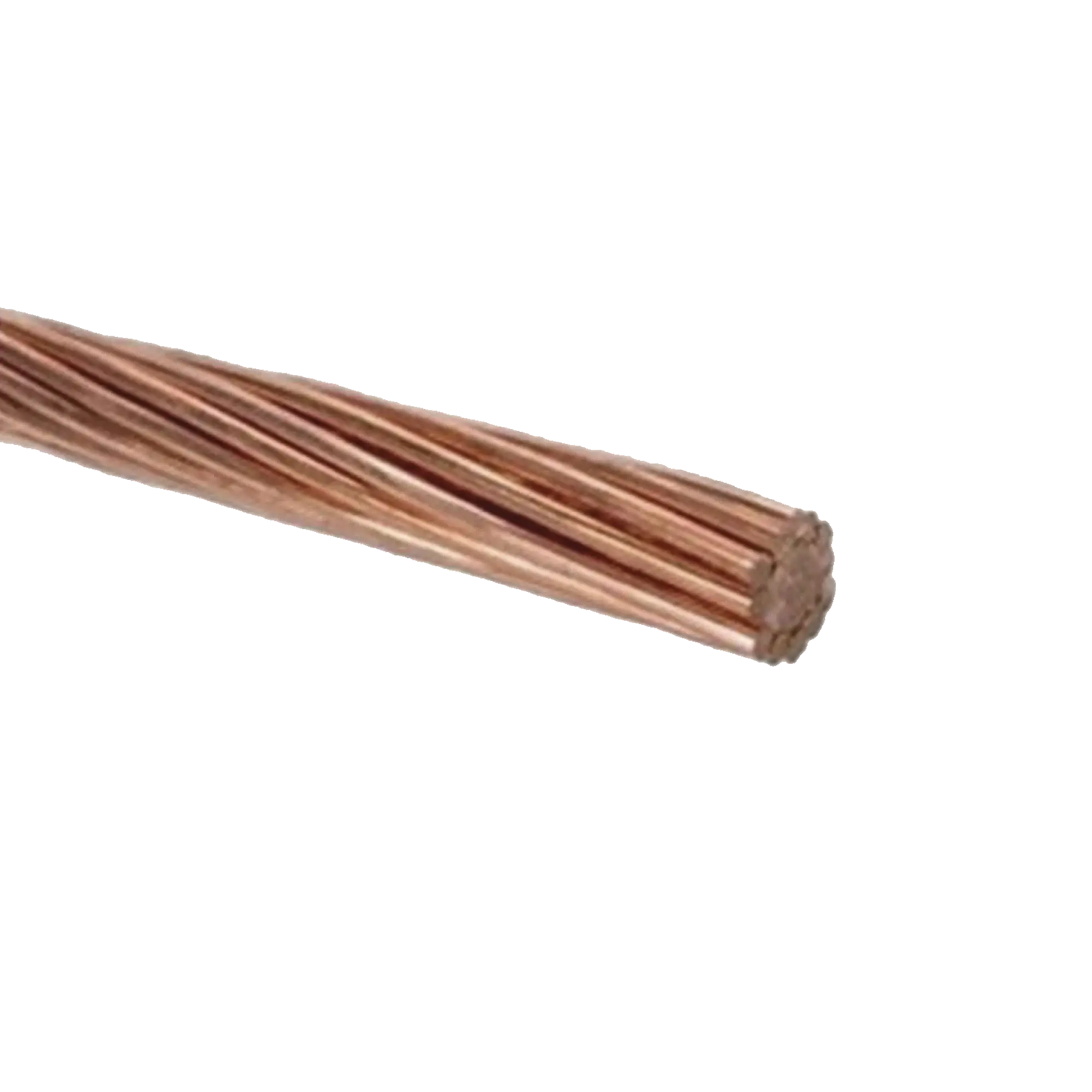 Cable Eléctrico de Cobre Desnudo Semiduro 7 Hilos, Cal. 2 AWG, Rollo de 100 m.
