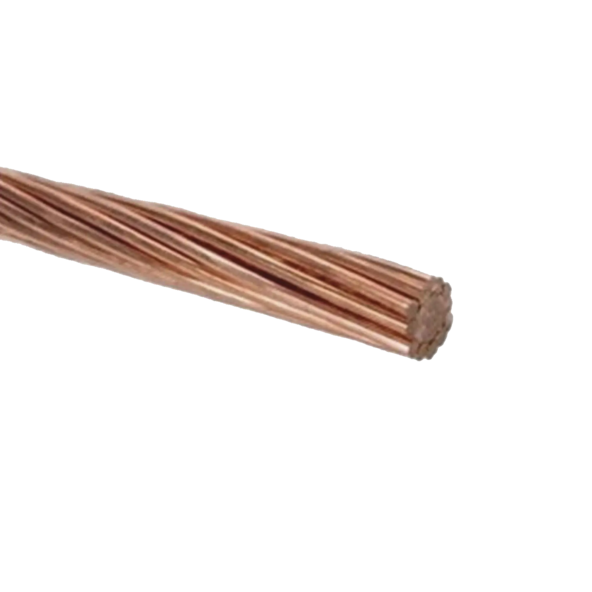 QV74 / Cable Cobre desnudo / 4 AWG / Semiduro 7 Hilos / Rollo de 100 m.