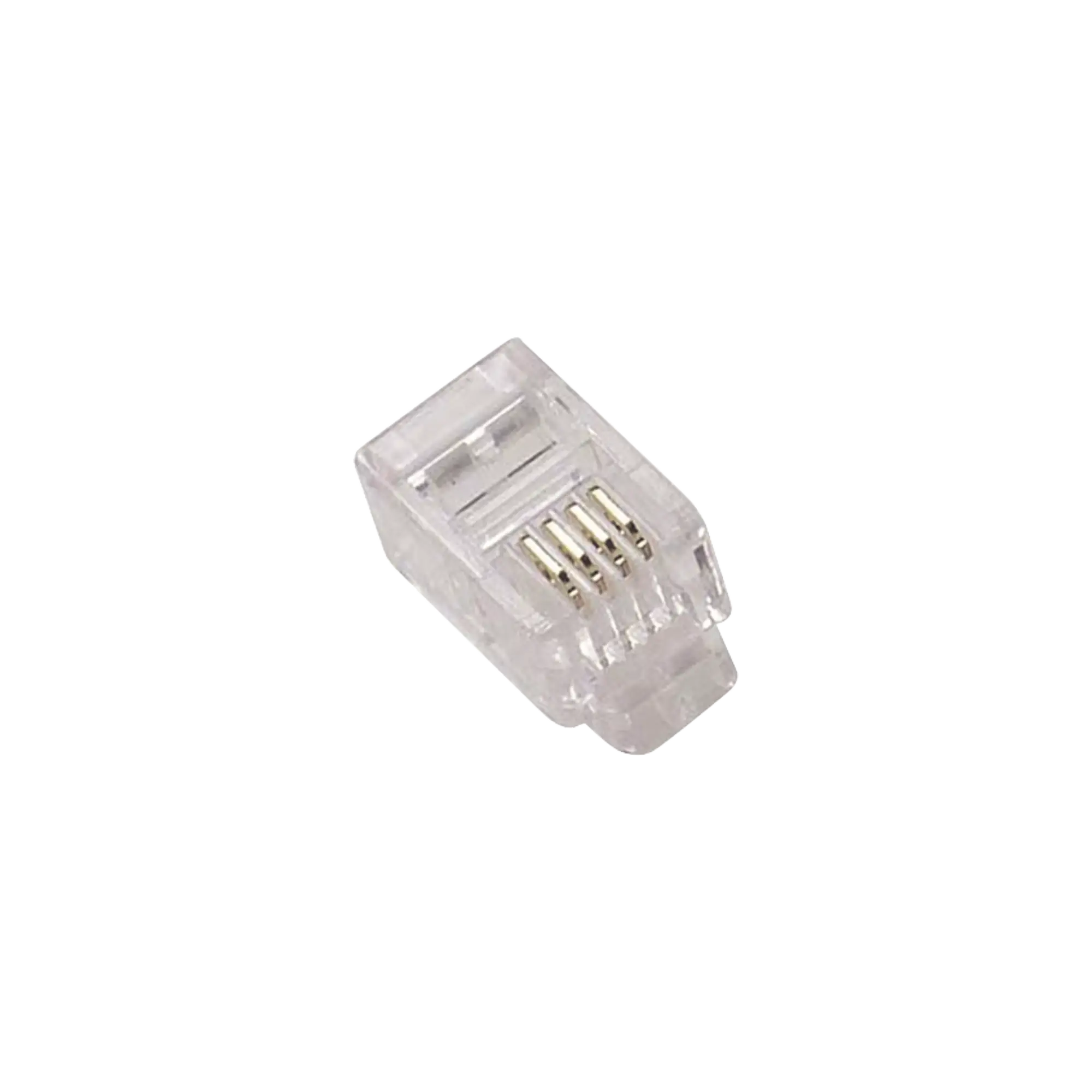 Conector Plug Modular para cable telefónico RJ11 6p4c
