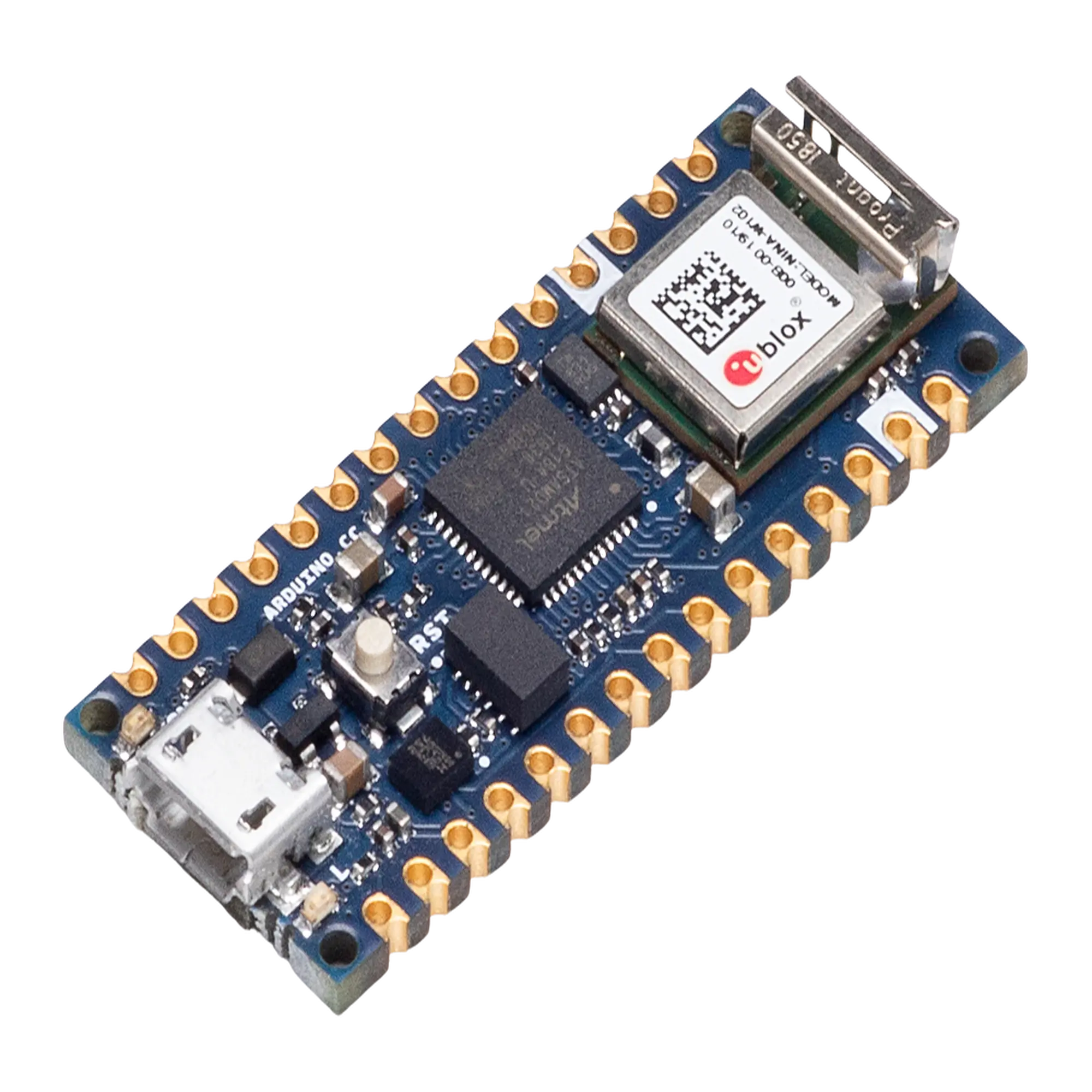 Placa de Desarrollo IoT / Arduino Nano 33 IoT / Cortex-M0+ SAMD21 / Wi-Fi + Bluetooth / Chip Criptográfico ATECC608A / IMU 6 Ejes / Compatible Arduino IDE