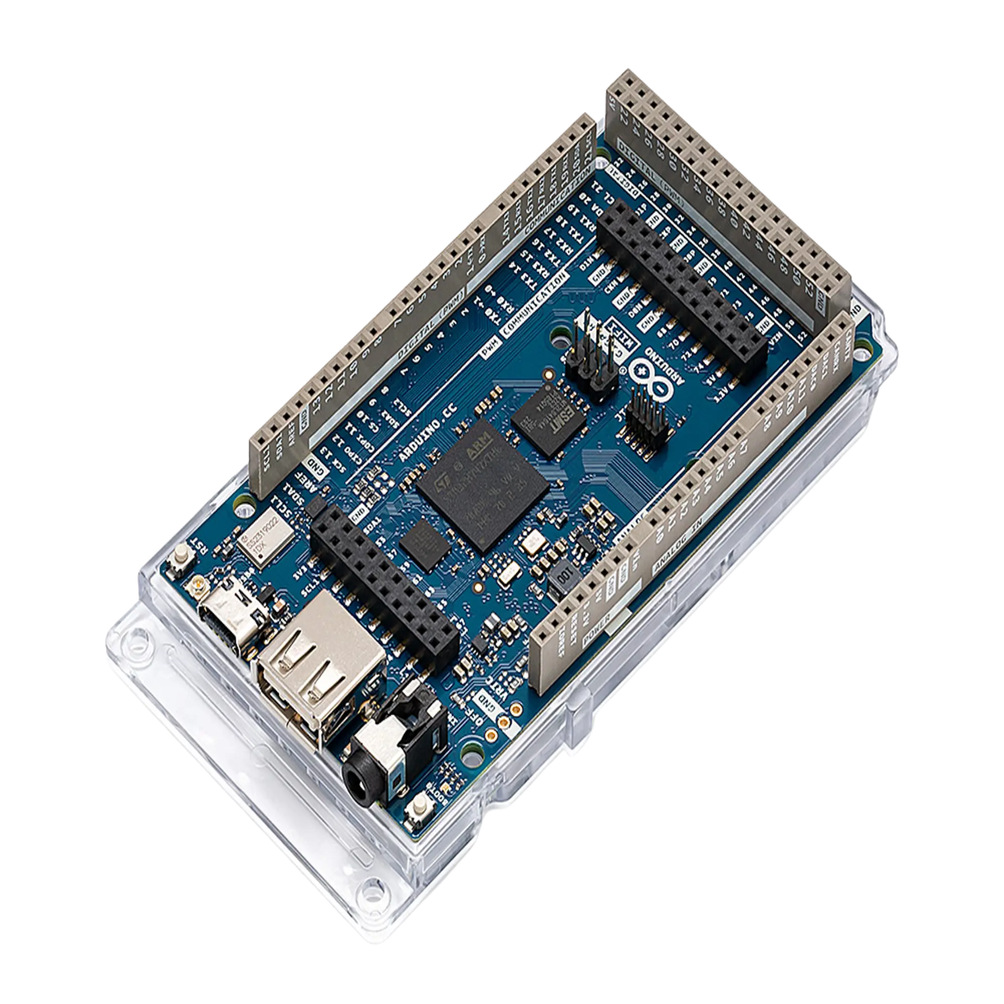 Placa de Desarrollo Arduino® GIGA R1 WiFi / Microcontrolador STM32H747 Dual-Core / 76 I/O Digitales / 14 Entradas Analógicas / Wi-Fi® y Bluetooth® Integrados / 16 MB Flash + 8 MB SDRAM / Compatibilidad Mega 2560