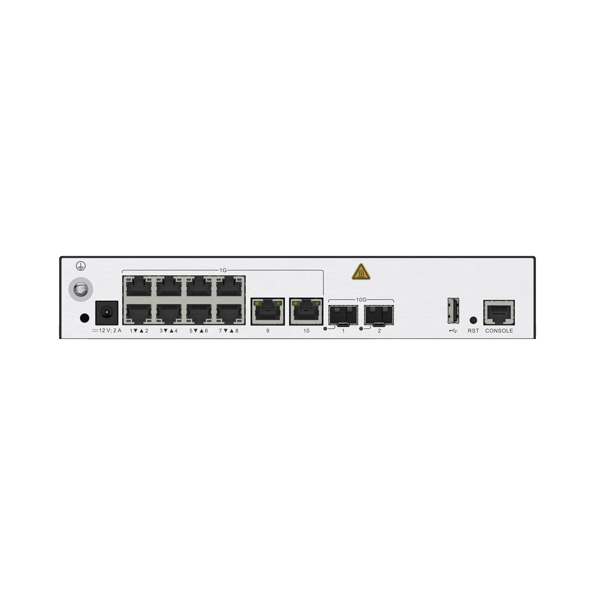 Controladora de Puntos de Acceso / 10 puertos 10/100/1000 Mbps / 2 puertos 10GE SFP+ / Hotspot 2.0 / Roaming Capa 2 y 3 / Rendimiento 10 Gbps / Soporta 256 APs / Hasta 2048 Clientes