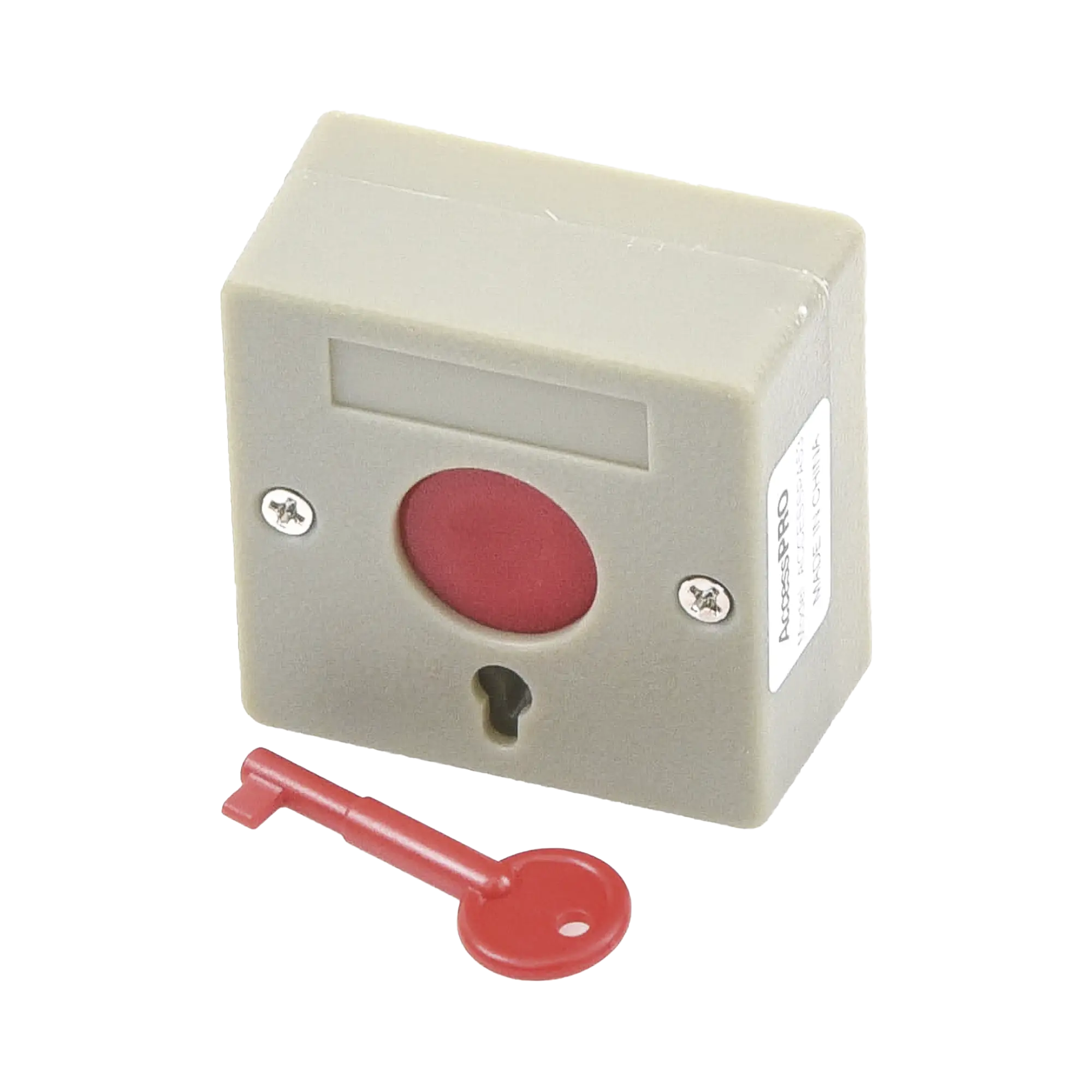 Botón de Pánico a Prueba de Fuego / Restablecimiento con Llave / Tamaño Compacto para Fácil Instalación