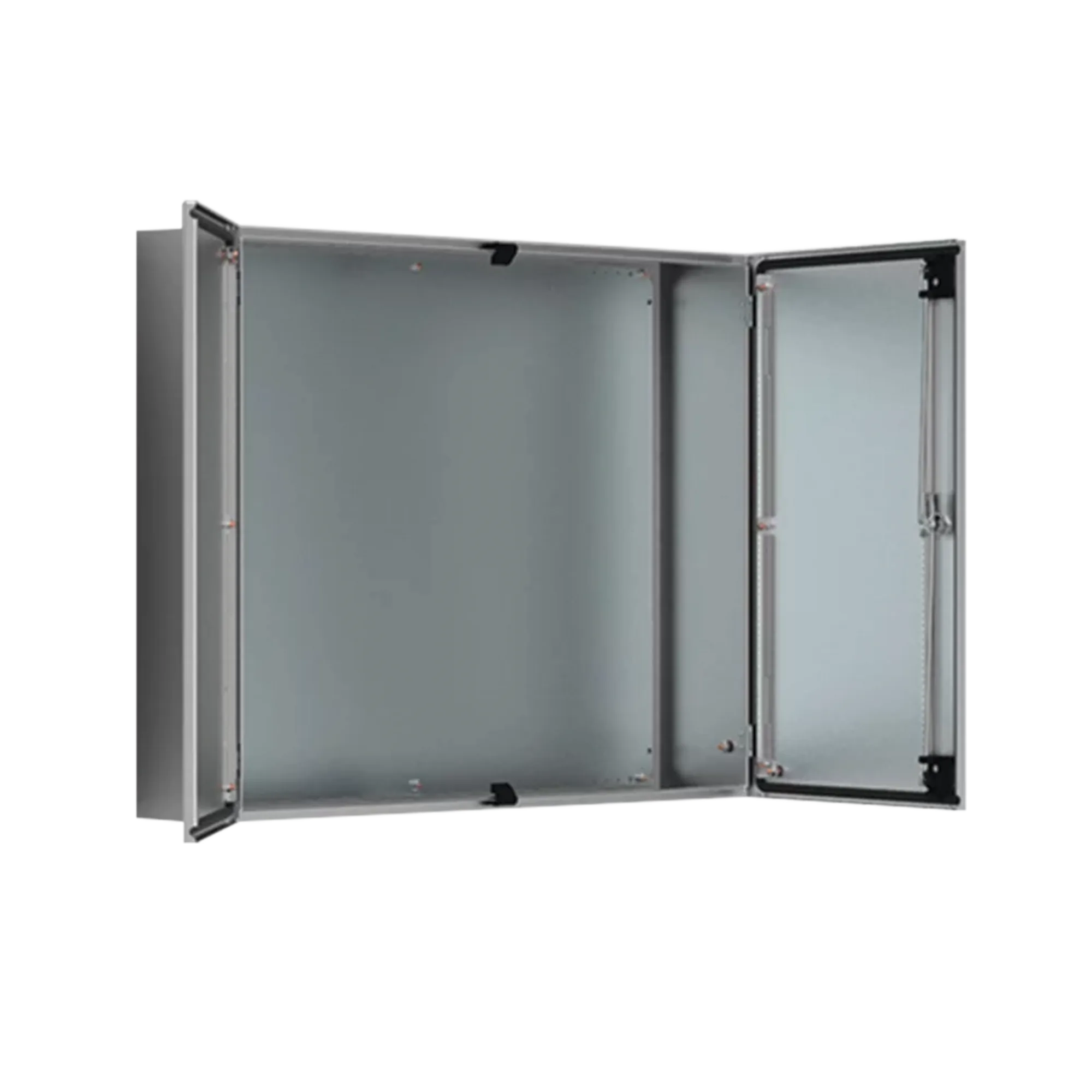 Gabinete de Doble Puerta, 1200 x 1200 x 400 mm, de Acero Inoxidable, Cepillado. Protección NEMA 12, IP55, IK10