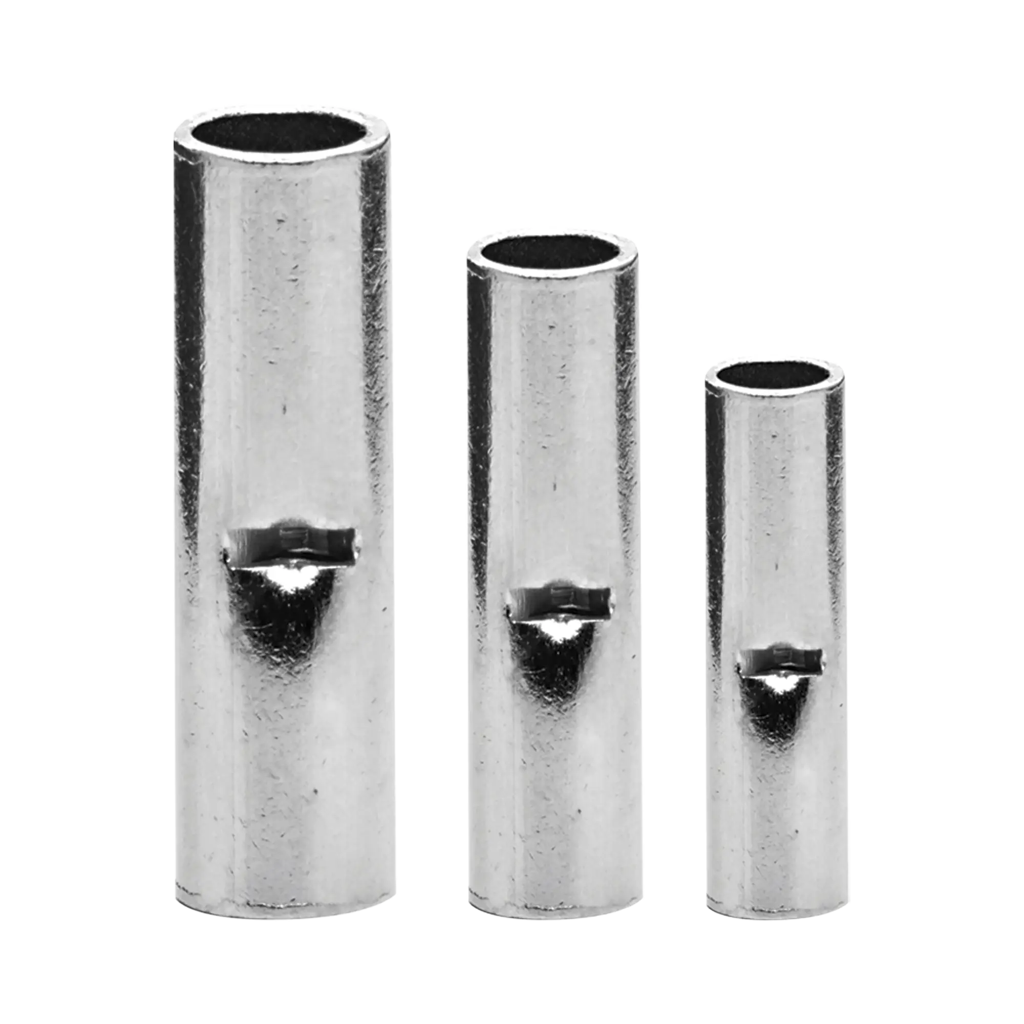 Conector a tope / Sin aislar / 12 – 10 AWG / Sin color / Paquete de 25 piezas.