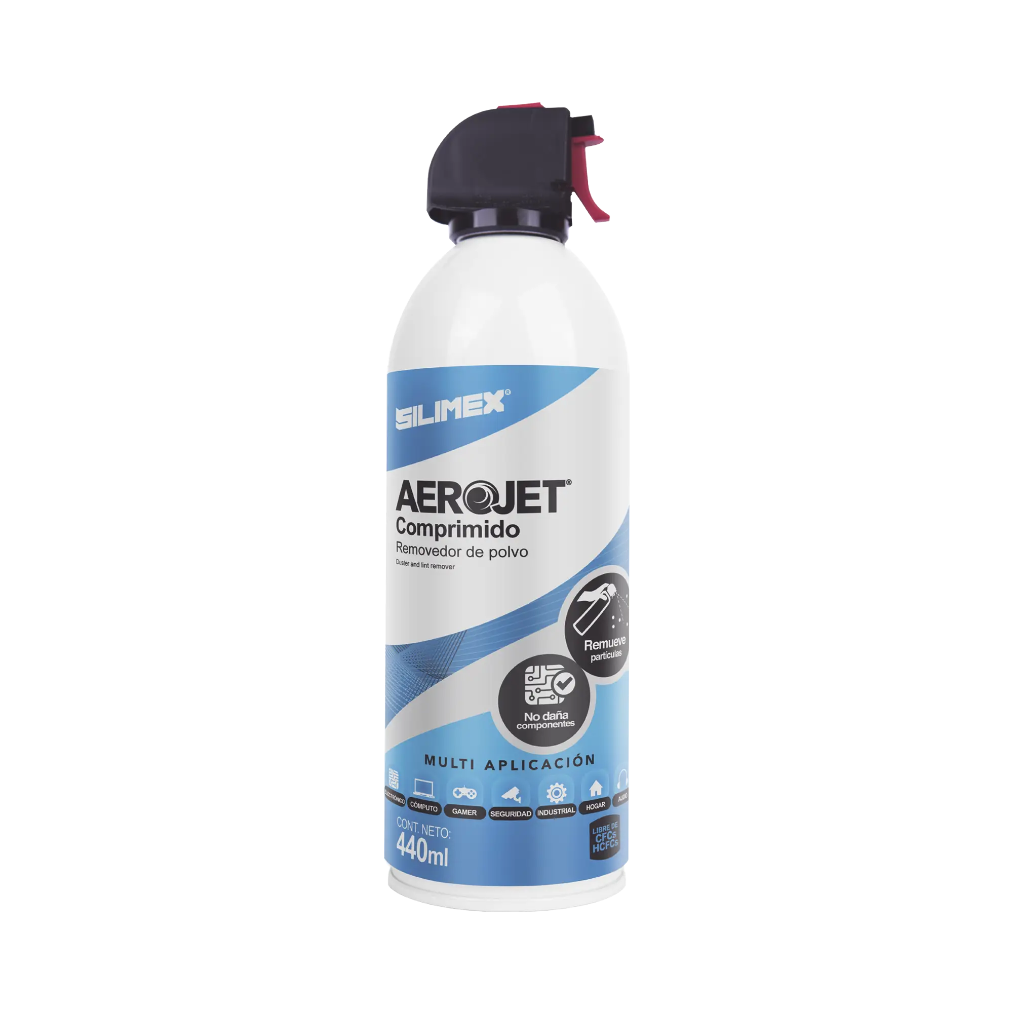 Removedor de polvo y residuos (aire comprimido) para limpieza de equipos electrónicos, 440 ml