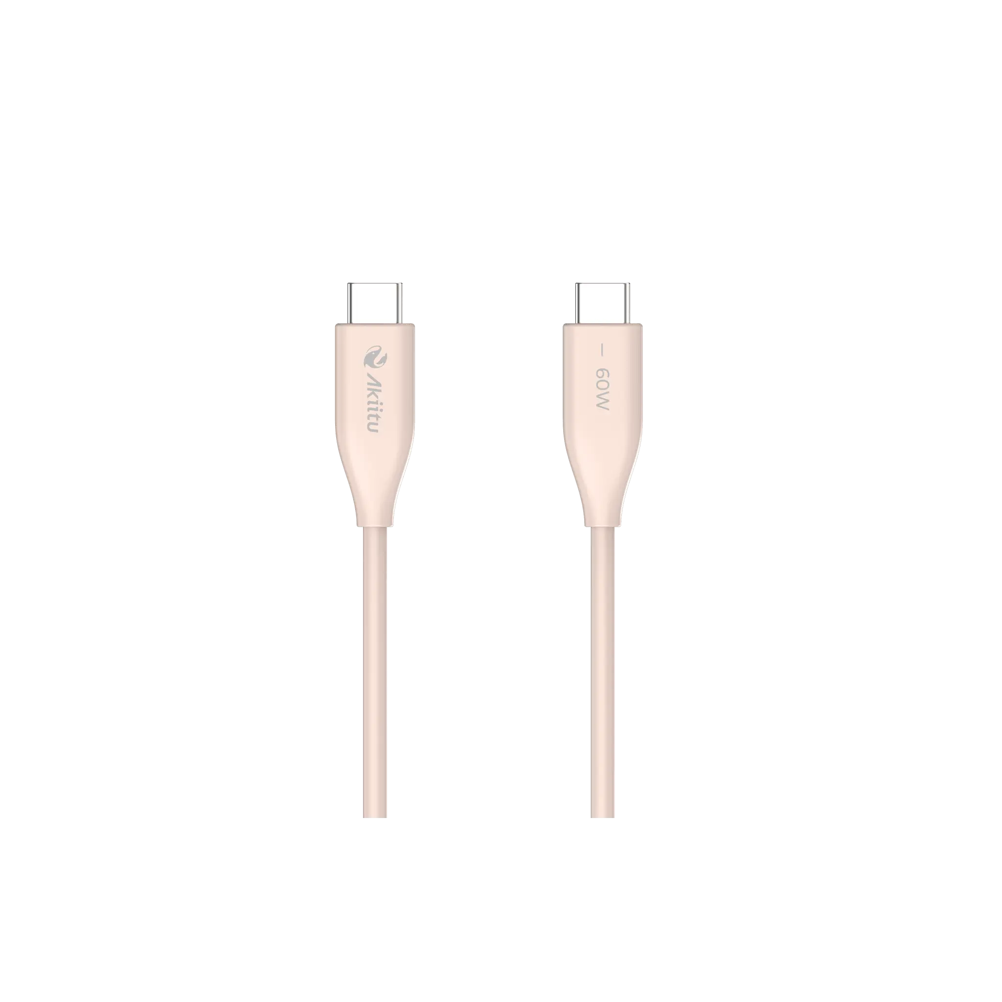 Cable de Carga USB-C a C / 1.5 Metros / Tecnología GaN (Nitruro de Galio / Fast-Charging / Potencia 60W / Velocidad Transferencia 480 Mbps / Material Silicona No Tóxica / Conector Aluminio Anodizado