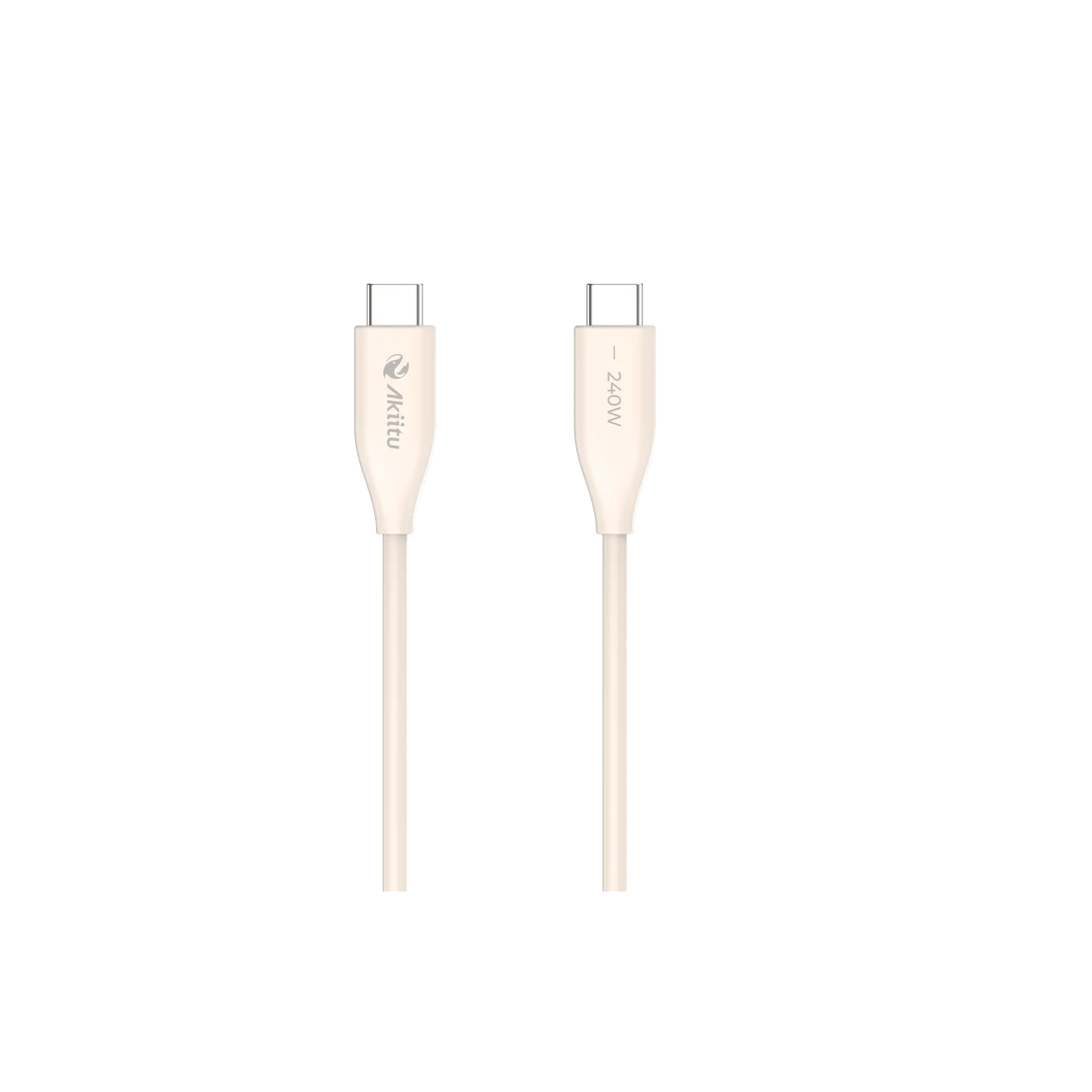 Cable de Carga USB-C a C / 1.5 Metros / Tecnología GaN (Nitruro de Galio / Fast-Charging / Potencia 60W / Velocidad Transferencia 480 Mbps / Material Silicona No Tóxica / Conector Aluminio Anodizado
