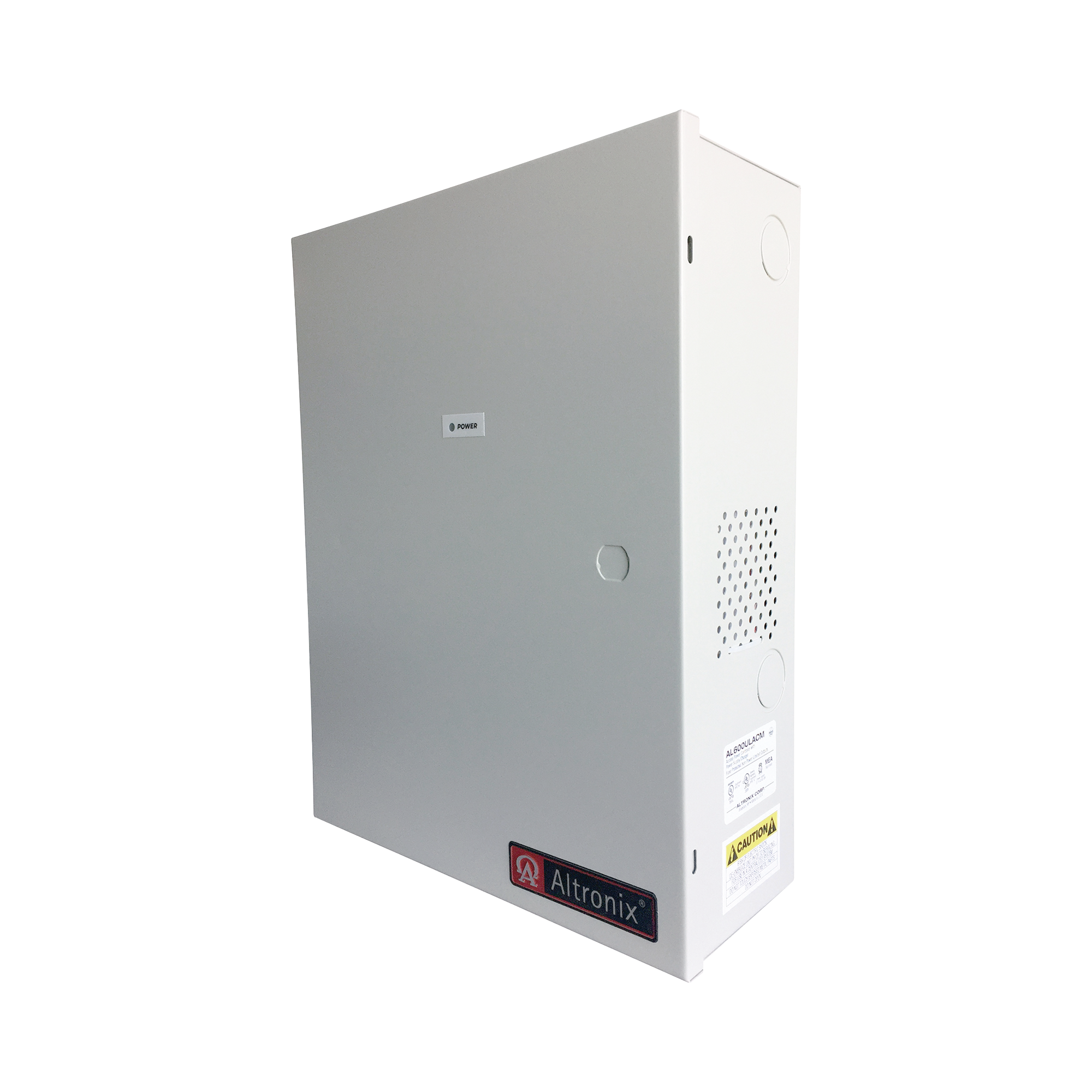 Fuente de poder ALTRONIX de 12/24 Vcc @ 6 Amper, con capacidad de batería de respaldo, requiere batería, 8 salidas, con voltaje de entrada de 115 Vca