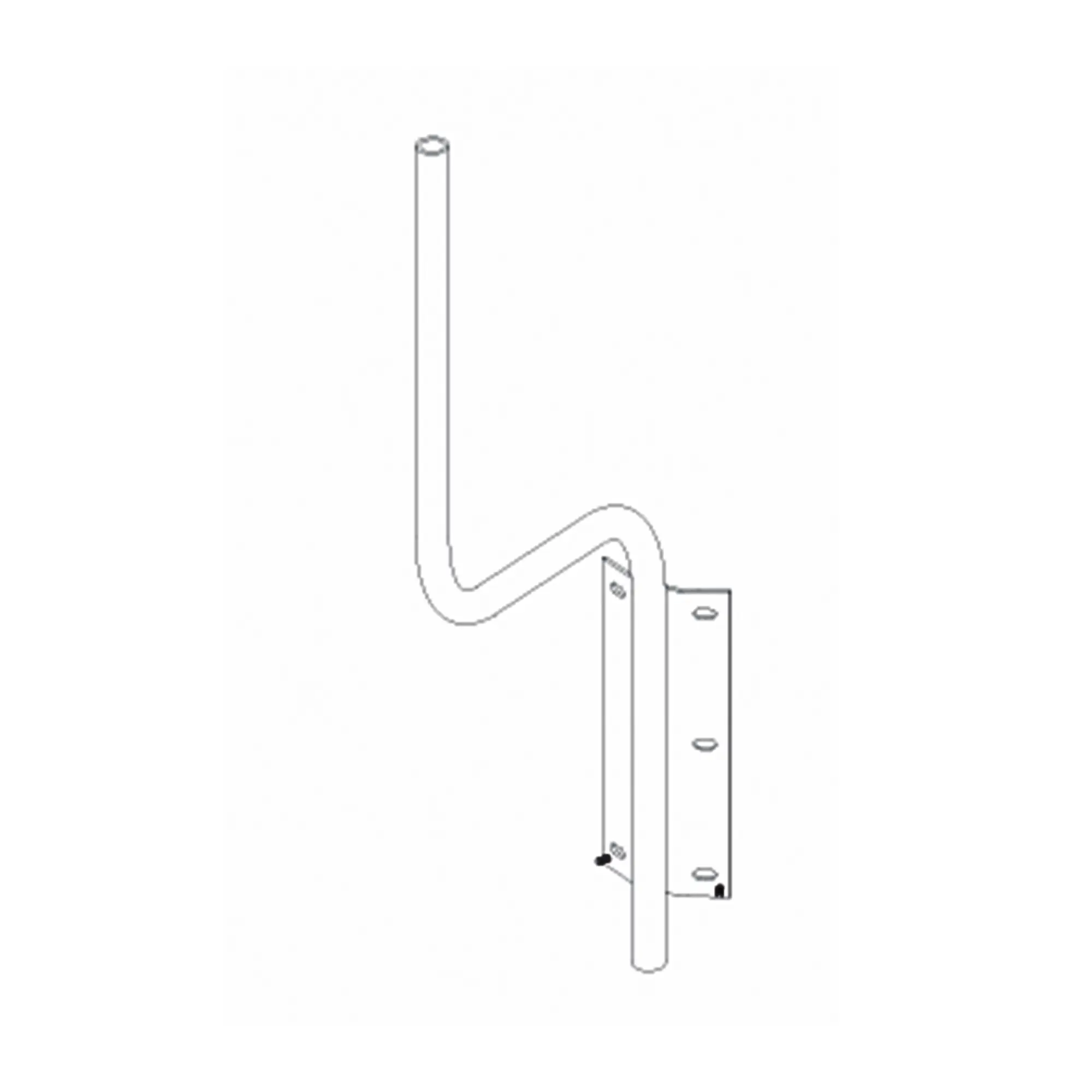 Soporte para montaje en poste compatible con linea de antenas OMNI-B