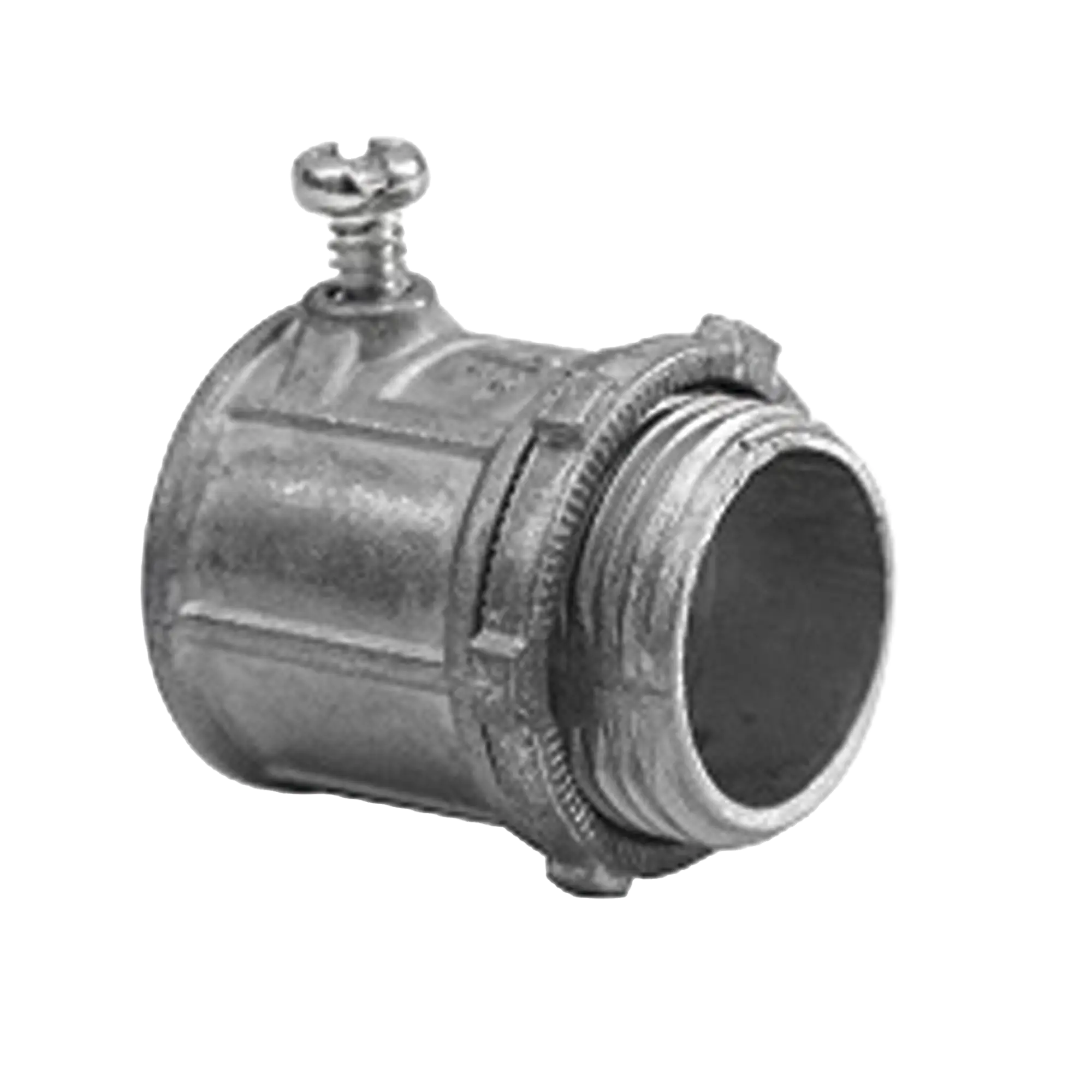 Conector de 1/2" para Tubo Pared Delgada con Tornillos Opresores.