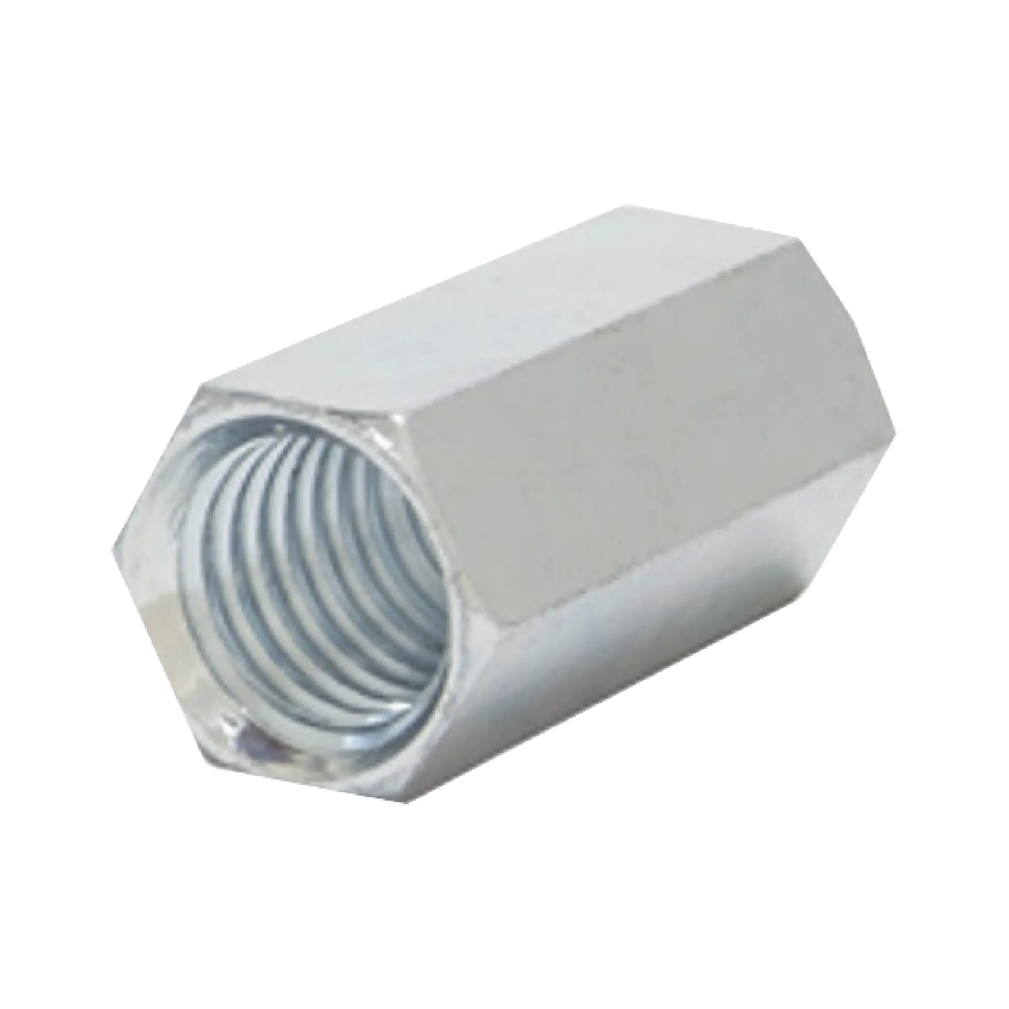 Cople hexagonal roscado cuerda máquina galvanizado de 15.9 mm (5/8")