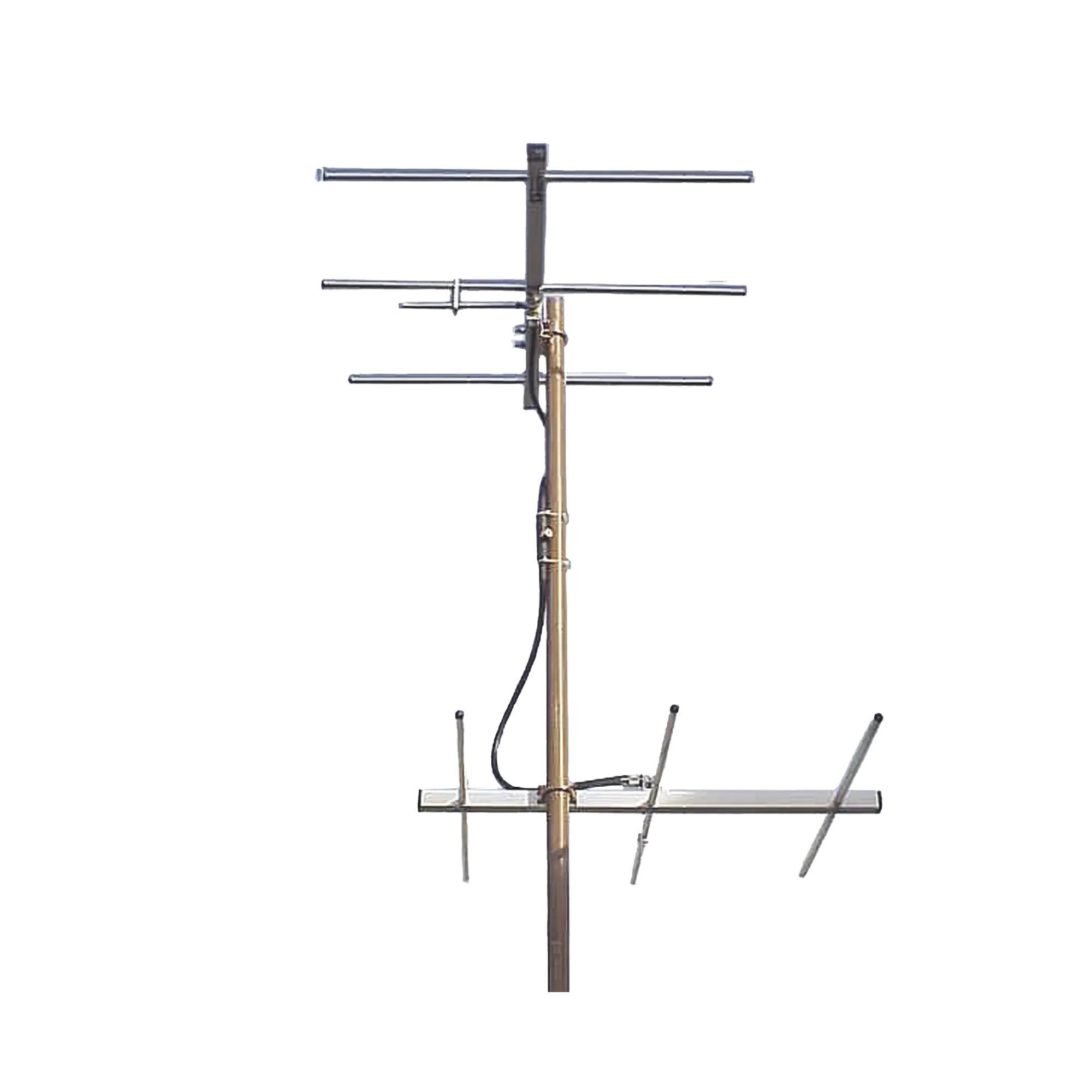 Juego de antena bidireccional, 3 elementos, 3 dB, Canal 12