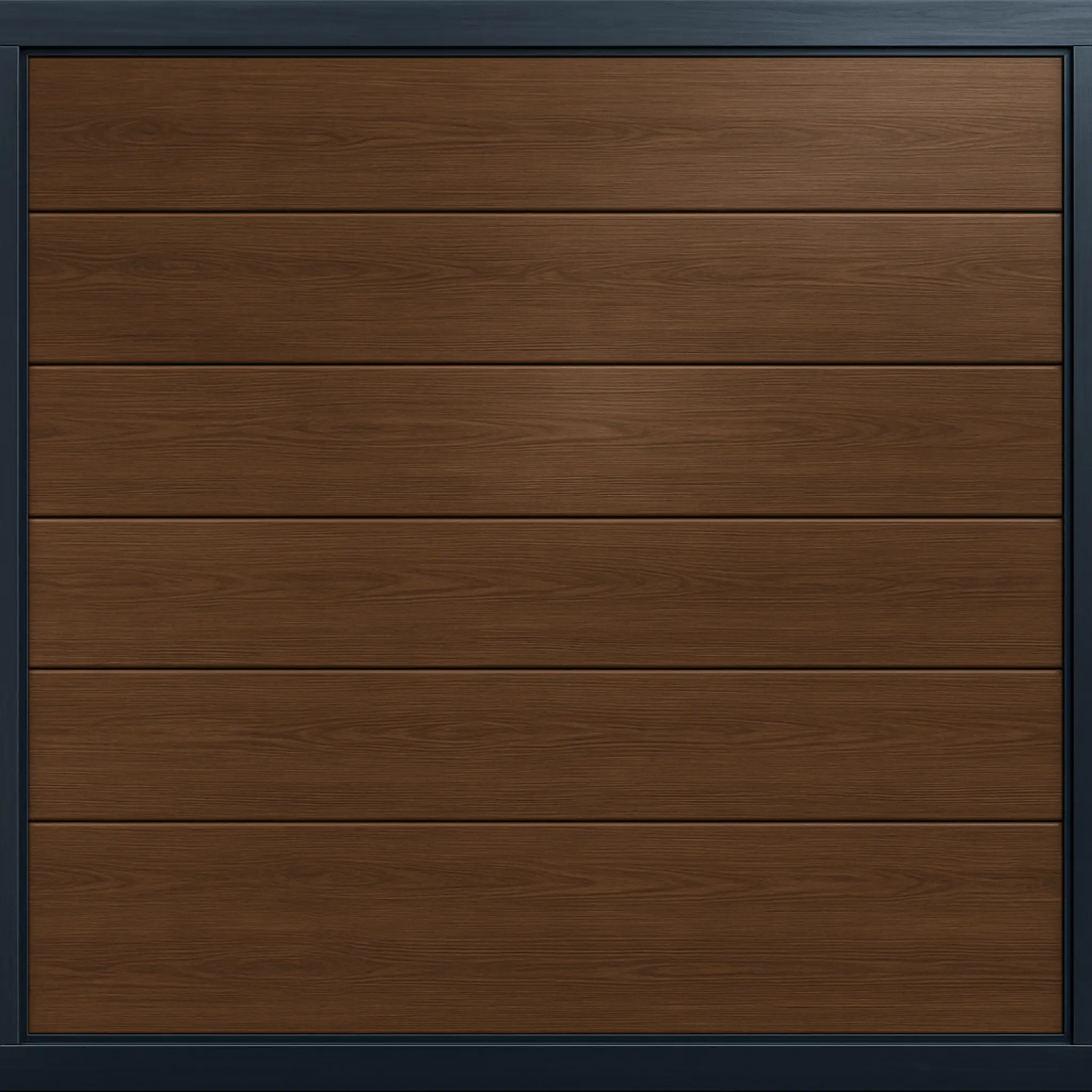 Puerta de Garage de Alta Calidad / Linea Central / Imitacion madera / oscura / 8x8 pies / AISLADA / Estilo Americana.