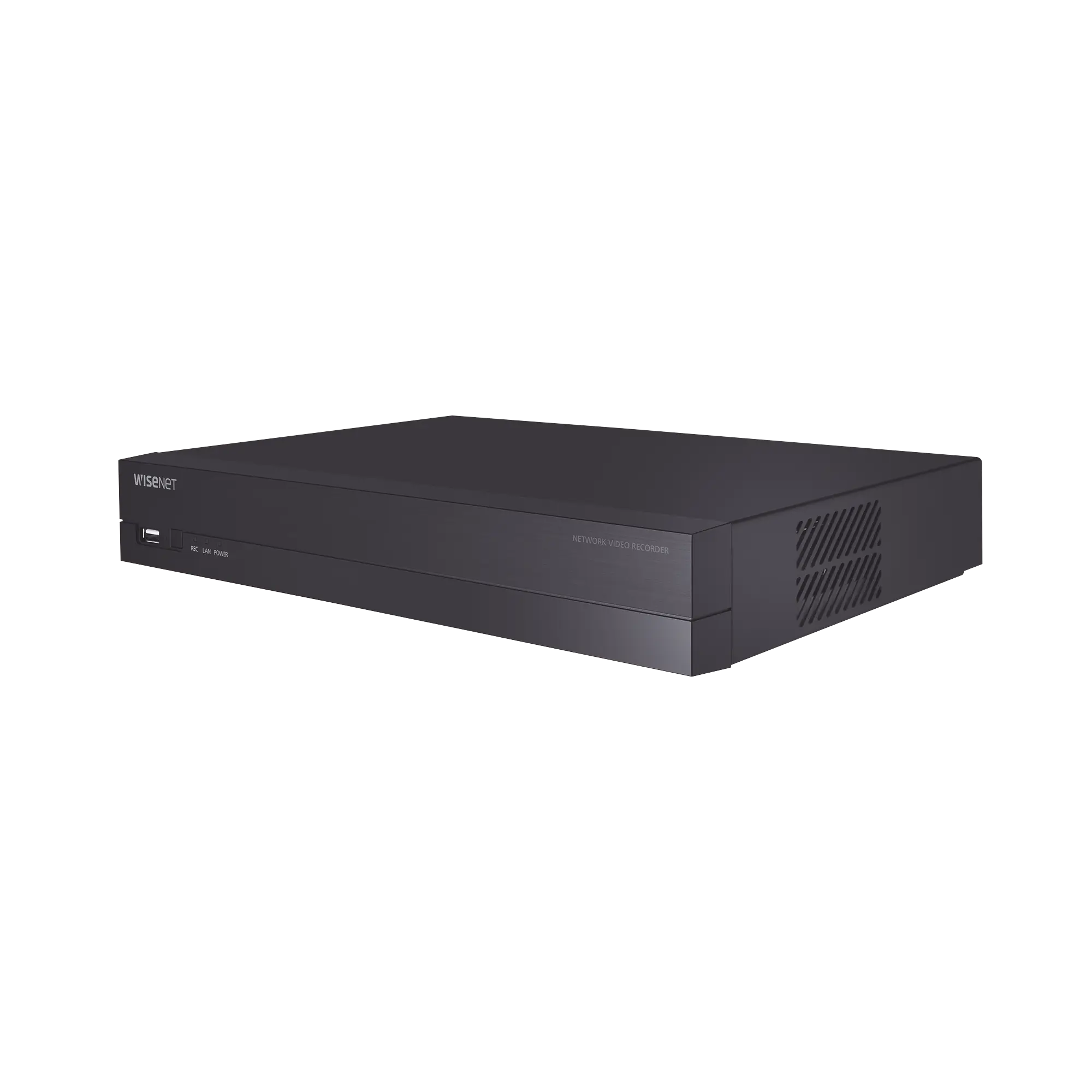 NVR 8 canales soporta hasta 8MP / H.265 / P2P Wisenet / 8 puertos PoE Plug and Play.