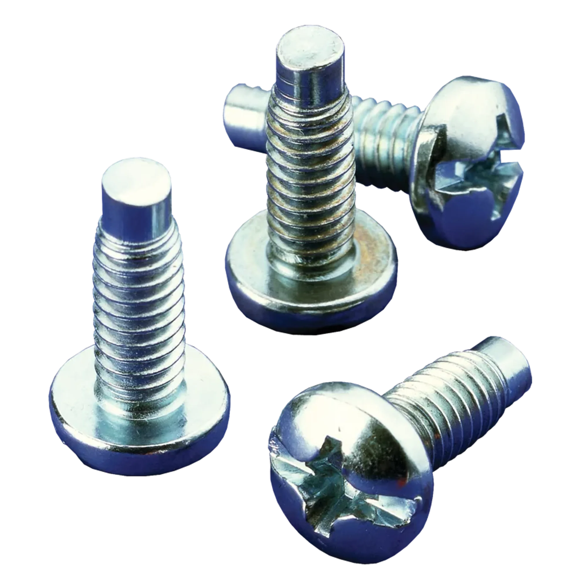 Kit de 20 Tornillos #10-32 x 0.75, Para Uso con Rieles de Tornillo Directo o Tuerca Enjaulada, de Acero, Color Negro
