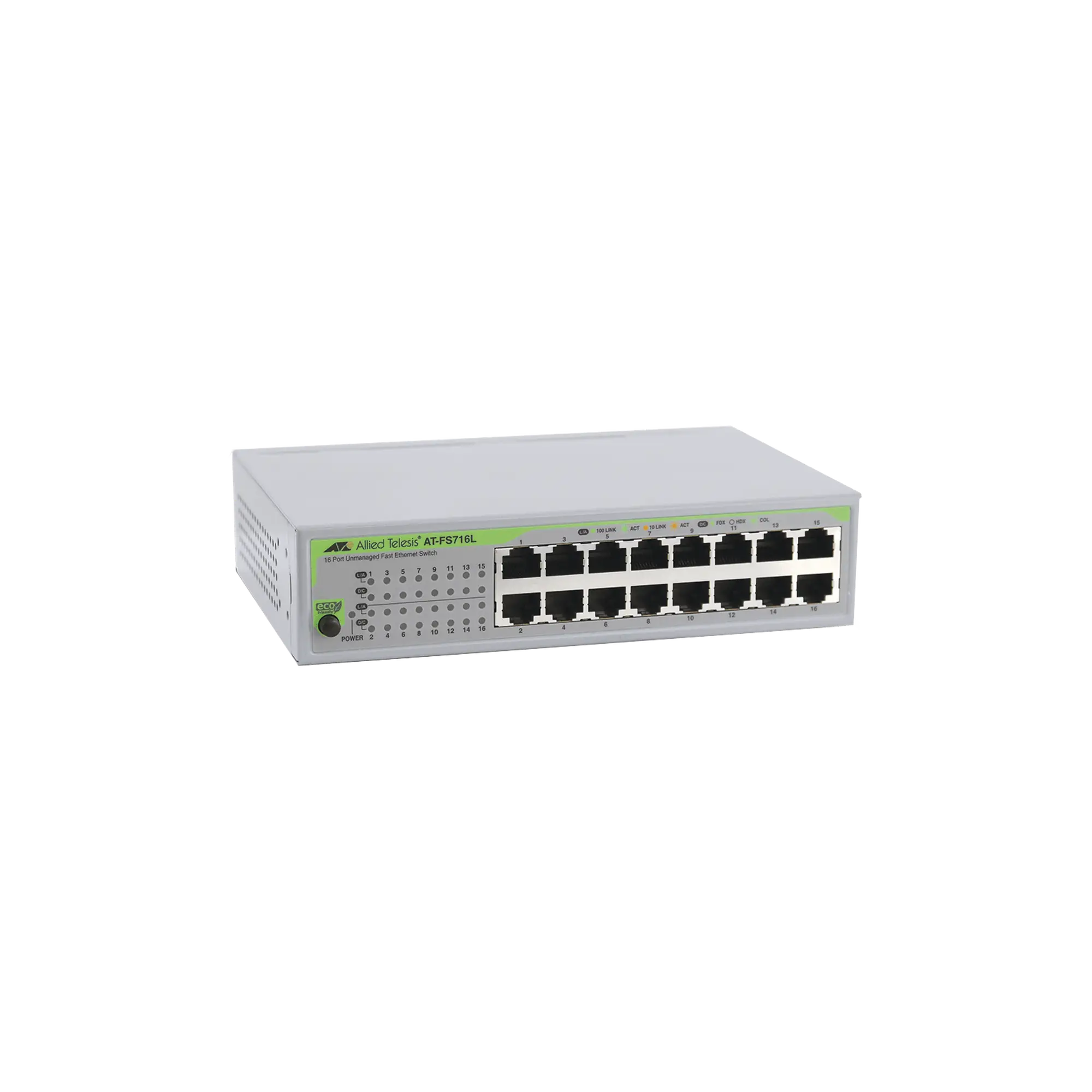 Switch No Administrable, 16 Puertos 10/100 Mbps con fuente de alimentación interna