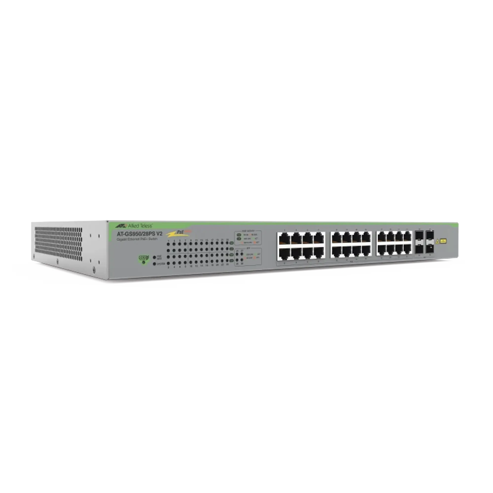 Switch PoE+ Gigabit WebSmart de 24 puertos 10/100/1000 Mbps + 4 puertos SFP Gigabit, 185 W, Version 2