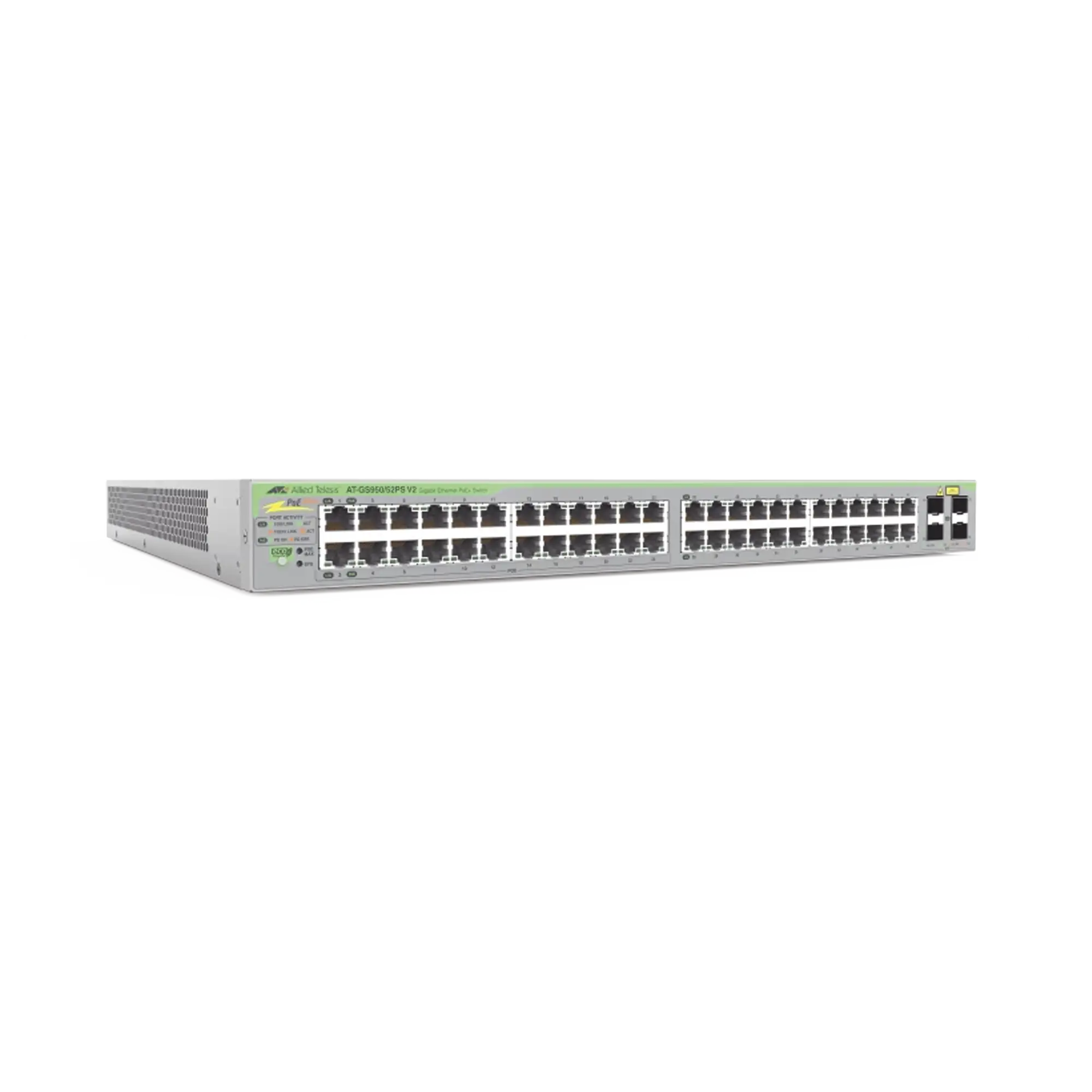 Gigabit webSmart switch, 48 Puertos Totales, 24c/PoE+ 10/100/1000T, 4 Puertos SFP