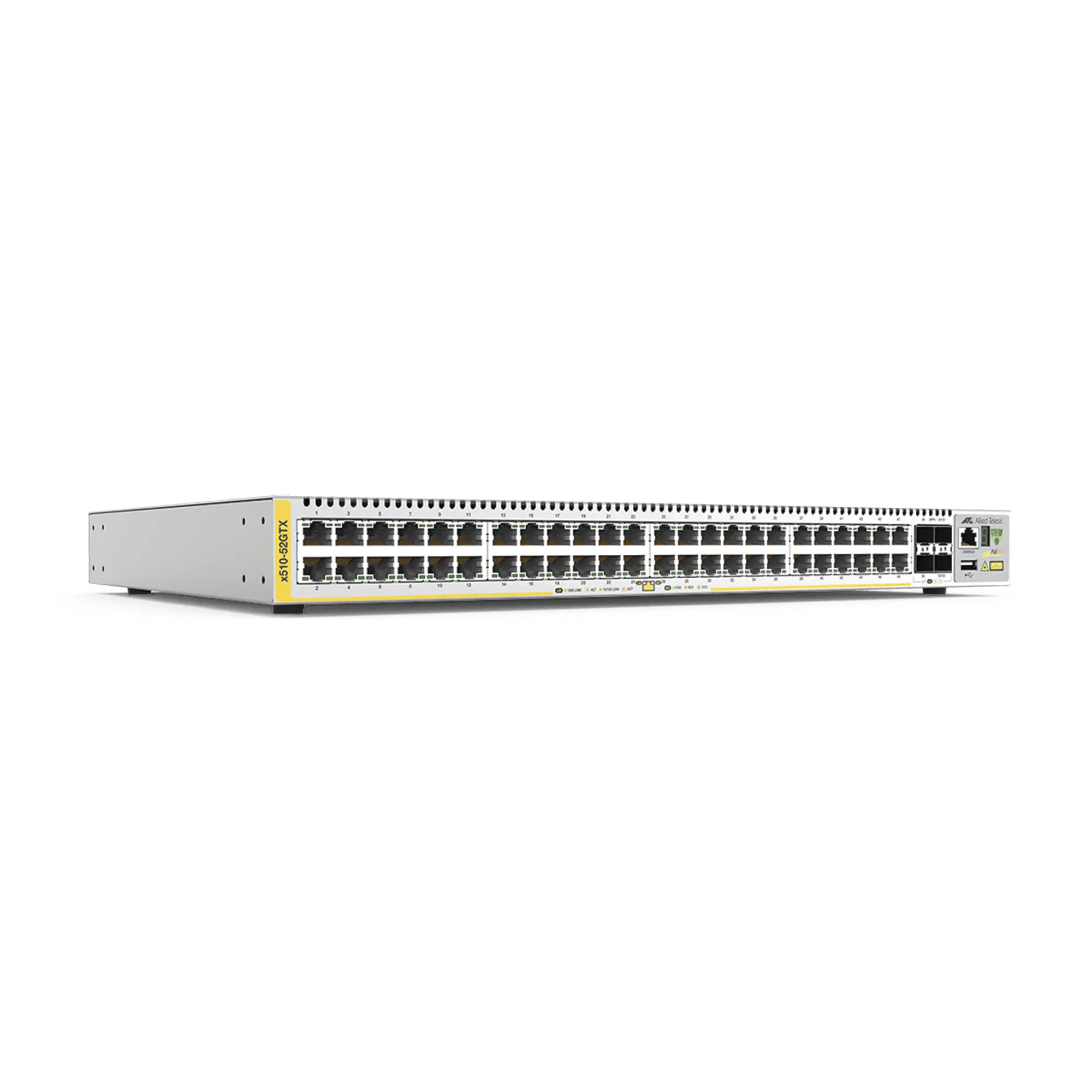Switch Stackeable Capa 3, 48 puertos 10/100/1000 Mbps + 4 puertos SFP+ 10 G, fuente redundante