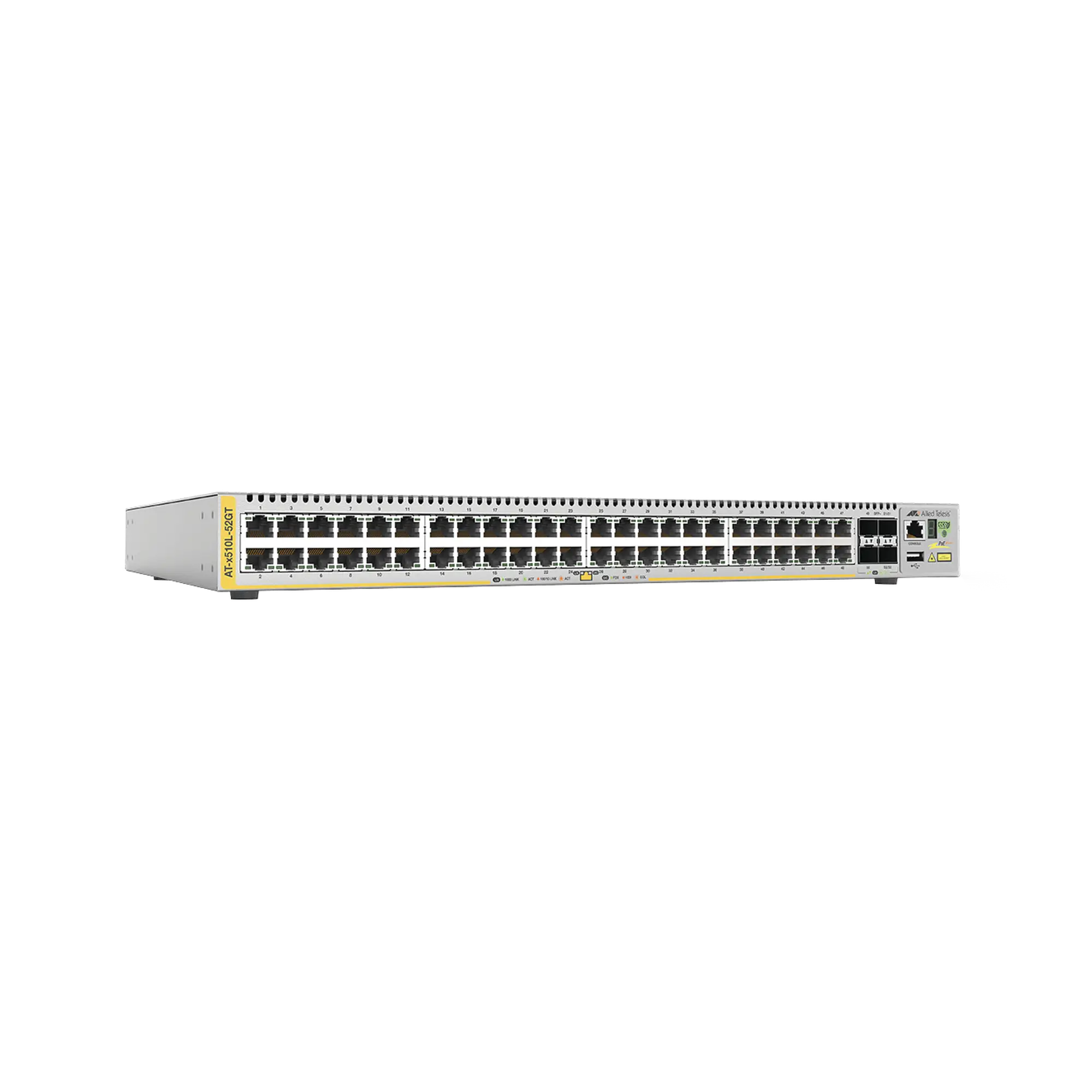 Switch Capa 3, 48 puertos 10/100/1000 Mbps + 4 puertos SFP+ 10 G, fuente de alimentación simple