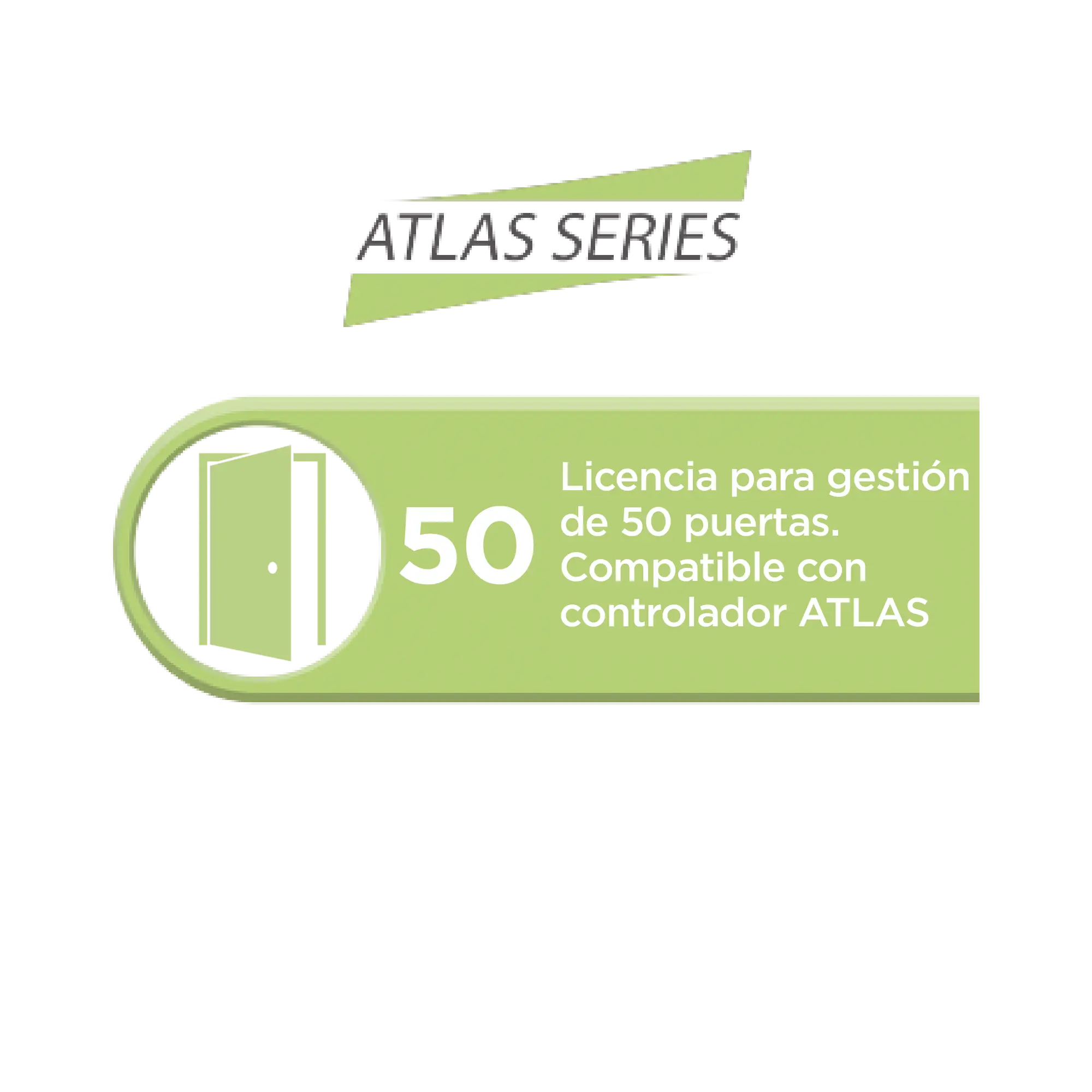 Licencia para 50 puertas compatible con controlador ATLAS