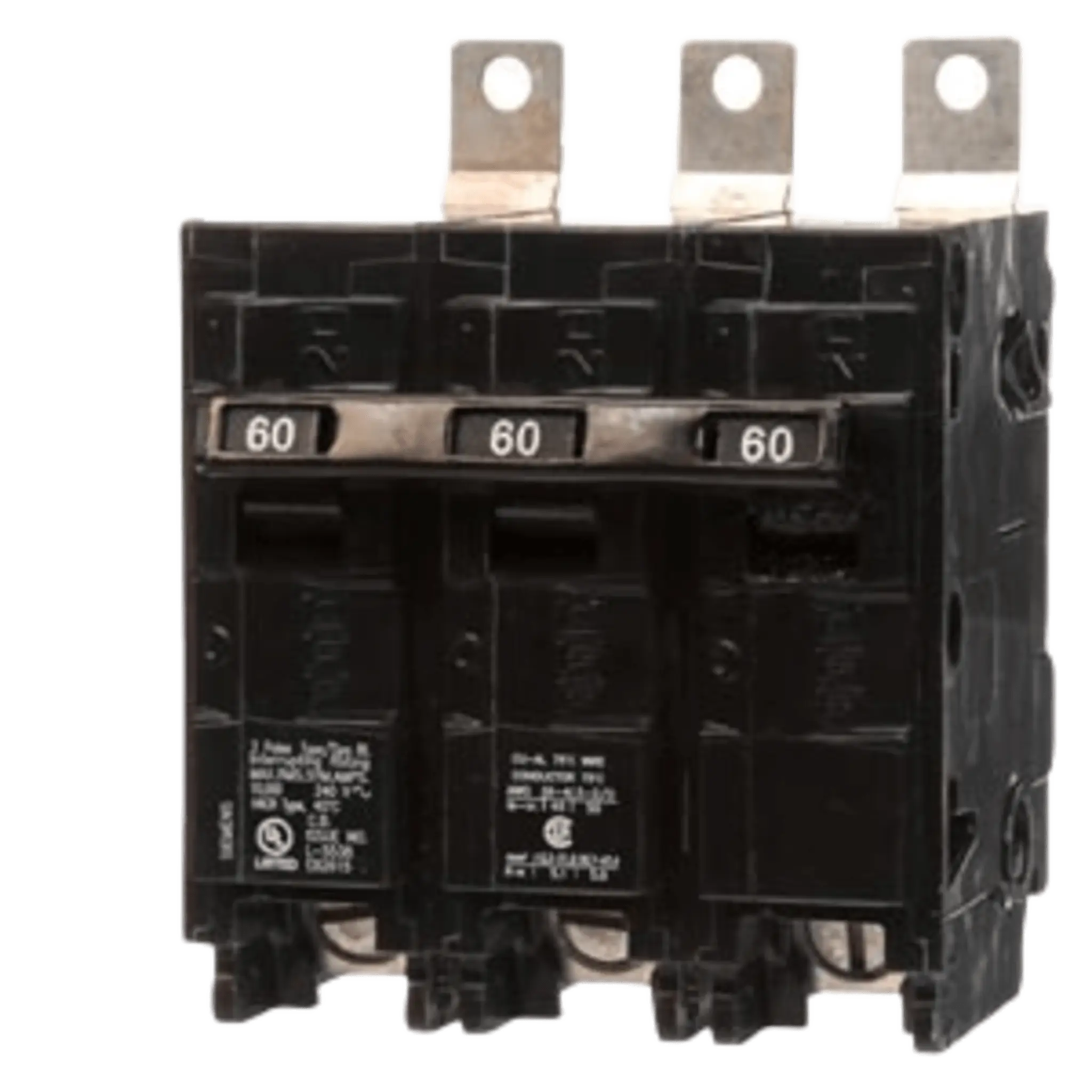 Interruptor automático atornillable tipo BL 3 polos, 60 amp.