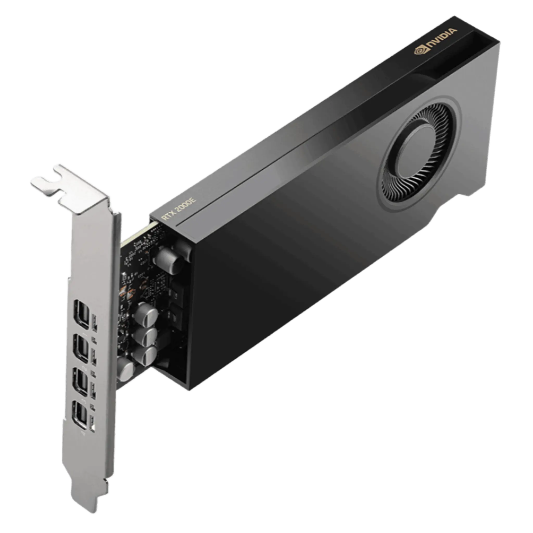 Tarjeta Gráfica Profesional NVIDIA RTX 2000 Ada Generation / 16 GB GDDR6 ECC / 2.816 CUDA Cores / 22 RT Cores / 88 Tensor Cores / PCIe 4.0 x8 / 70W TDP / 4x Mini DisplayPort 1.4a / AV1 Encode-Decode