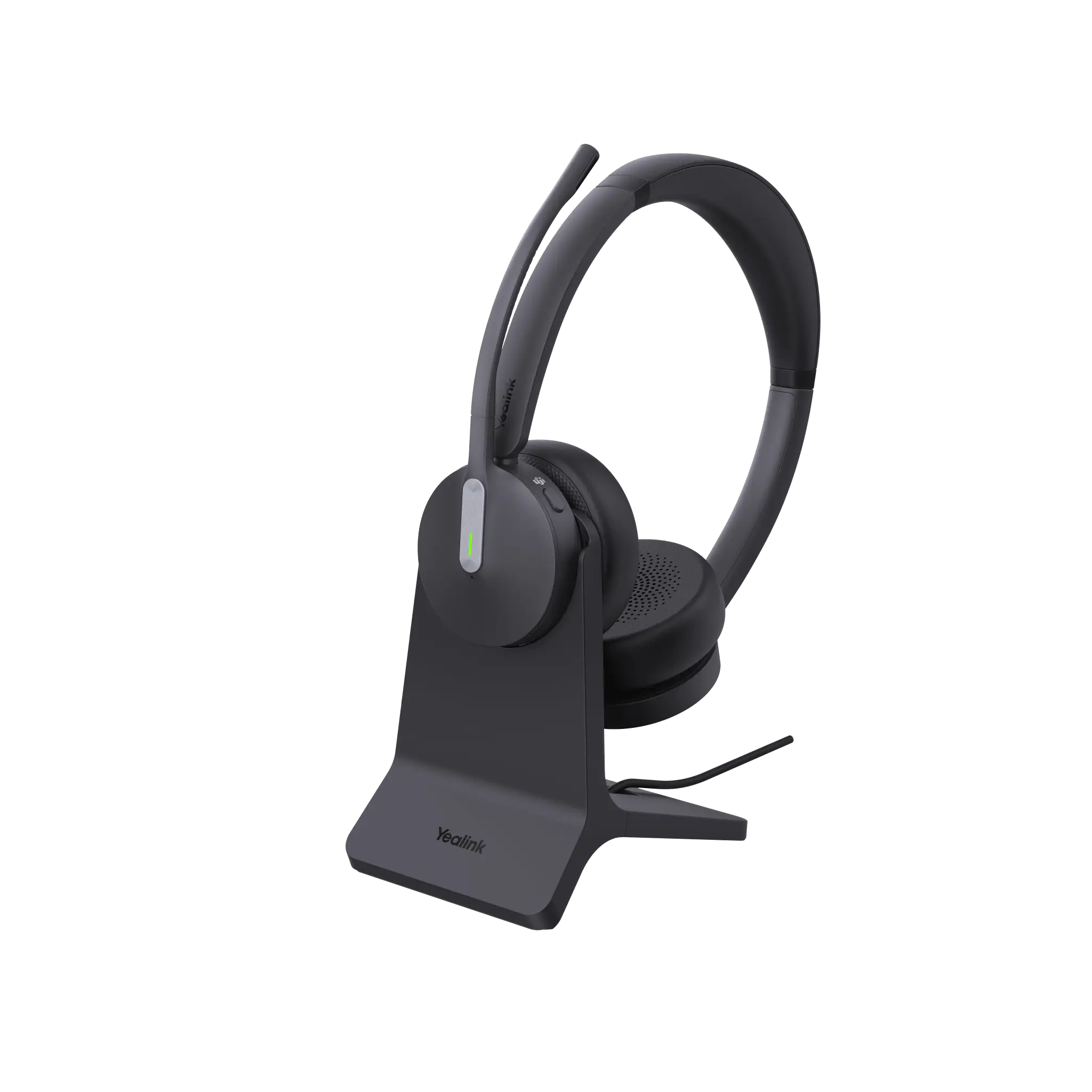 Diadema Inalambrica BH70 Dual con Stand de Carga de Yealink Certificada para Microsoft Teams con Acoustic Shield