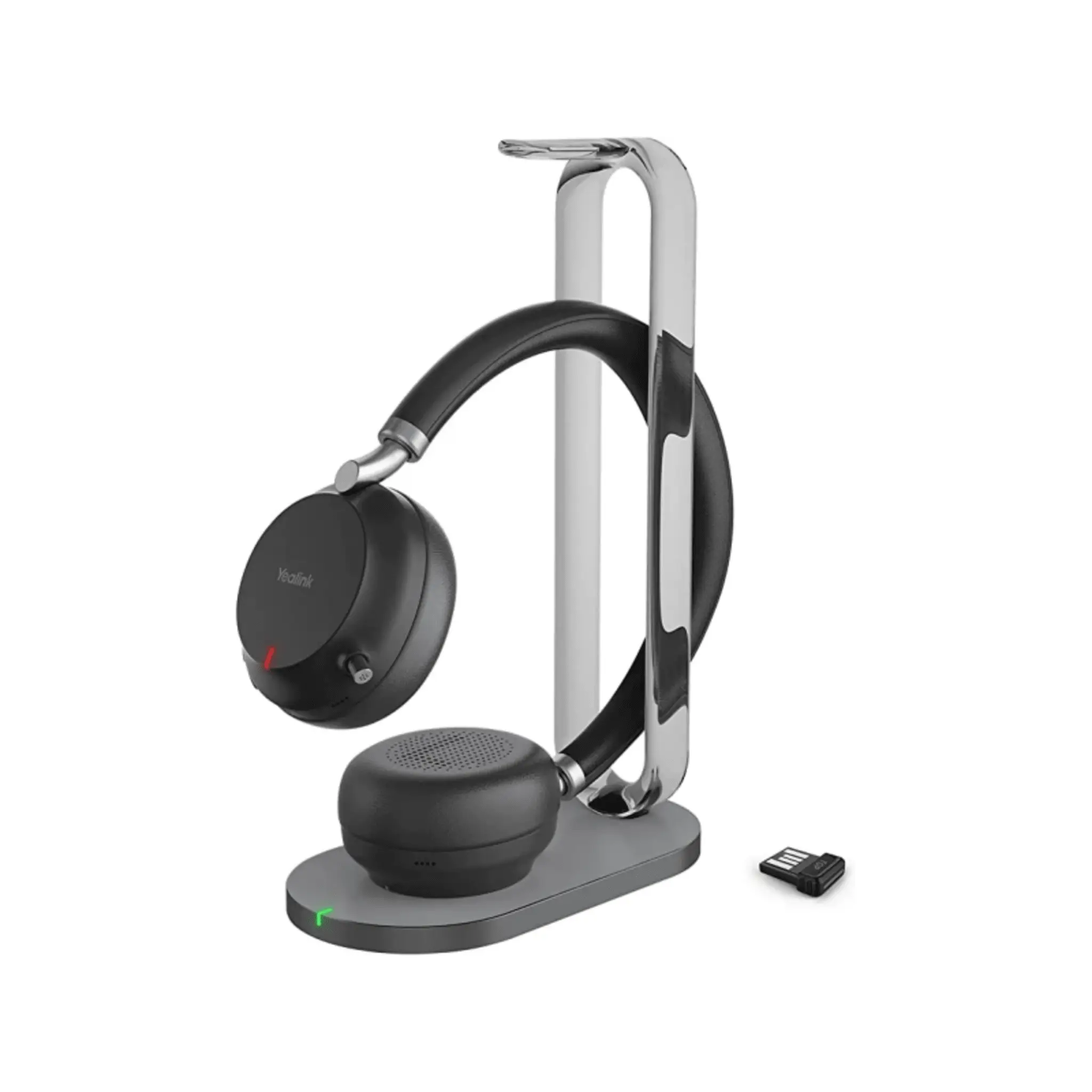 Diadema Inalambrica BH76 Plus With Charging Stand UC Black USB C/A de Yealink con ANC Híbrida y Estación de Carga Premium