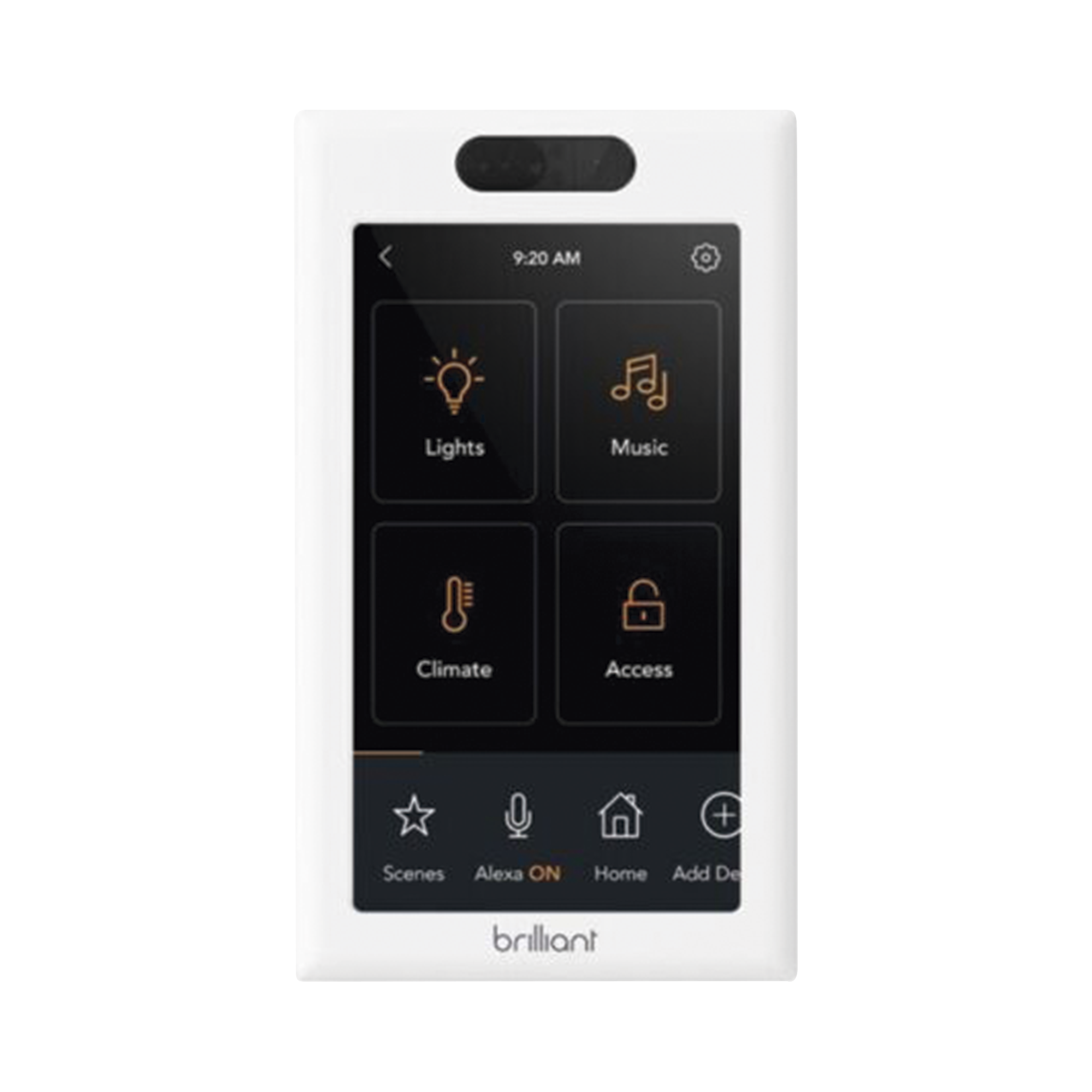 Control de iluminación touch desde su pantalla en pared
