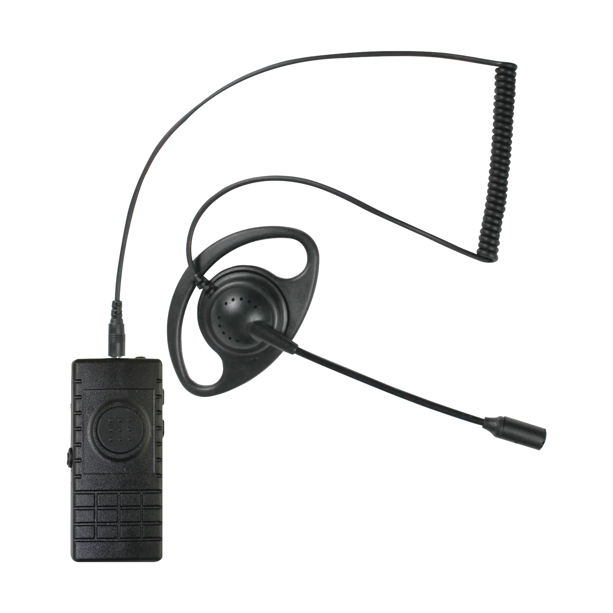 PTT inalámbrico Bluetooth con auricular con micrófono boom para radios Kenwood Serie NX5000/3000