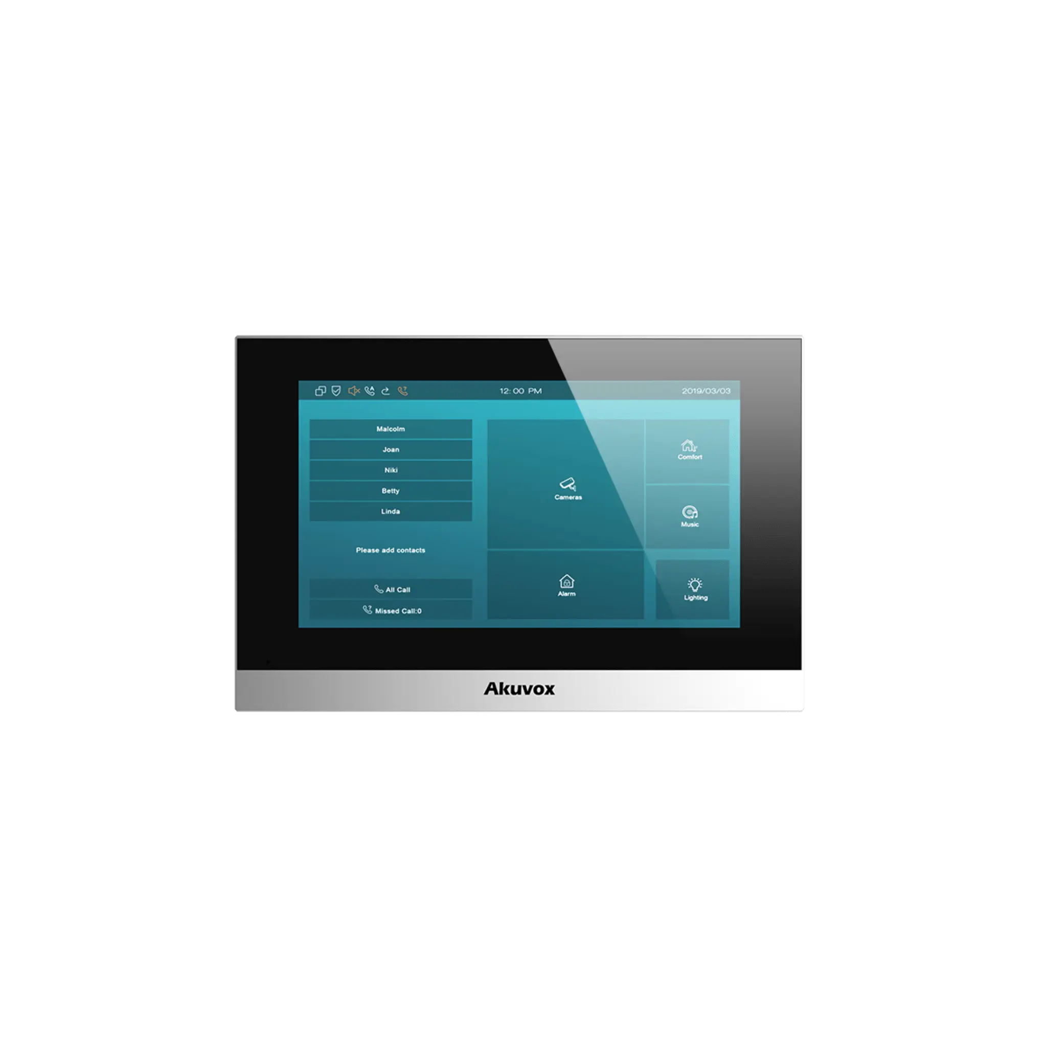 Monitor Color Plata Linux / Pantalla Touch de 7 Pulgadas / SIP / POE / WIFI / Compatible con Frentes de Calle Akuvox