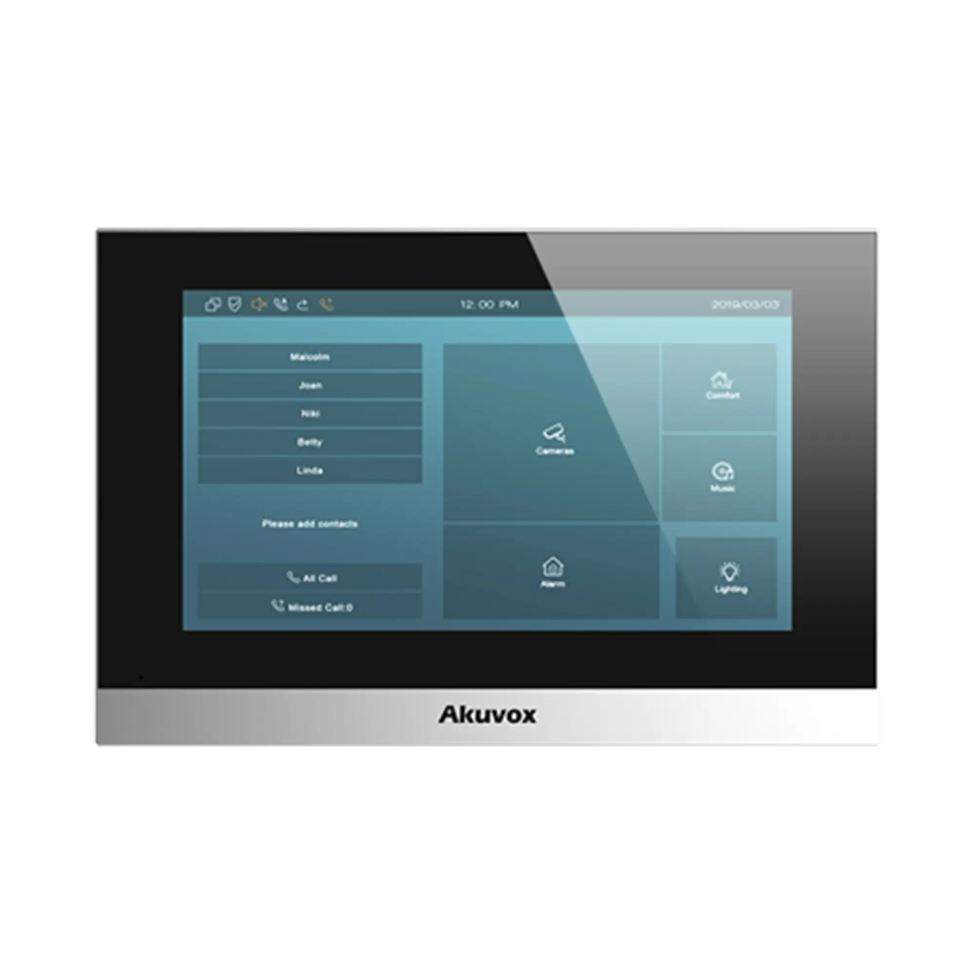 Monitor IP Android / Pantalla Touch Screen LCD 7″ / WiFi / PoE / Comuncación SIP / Conexión Remota por App / Administracion Nube Gratis