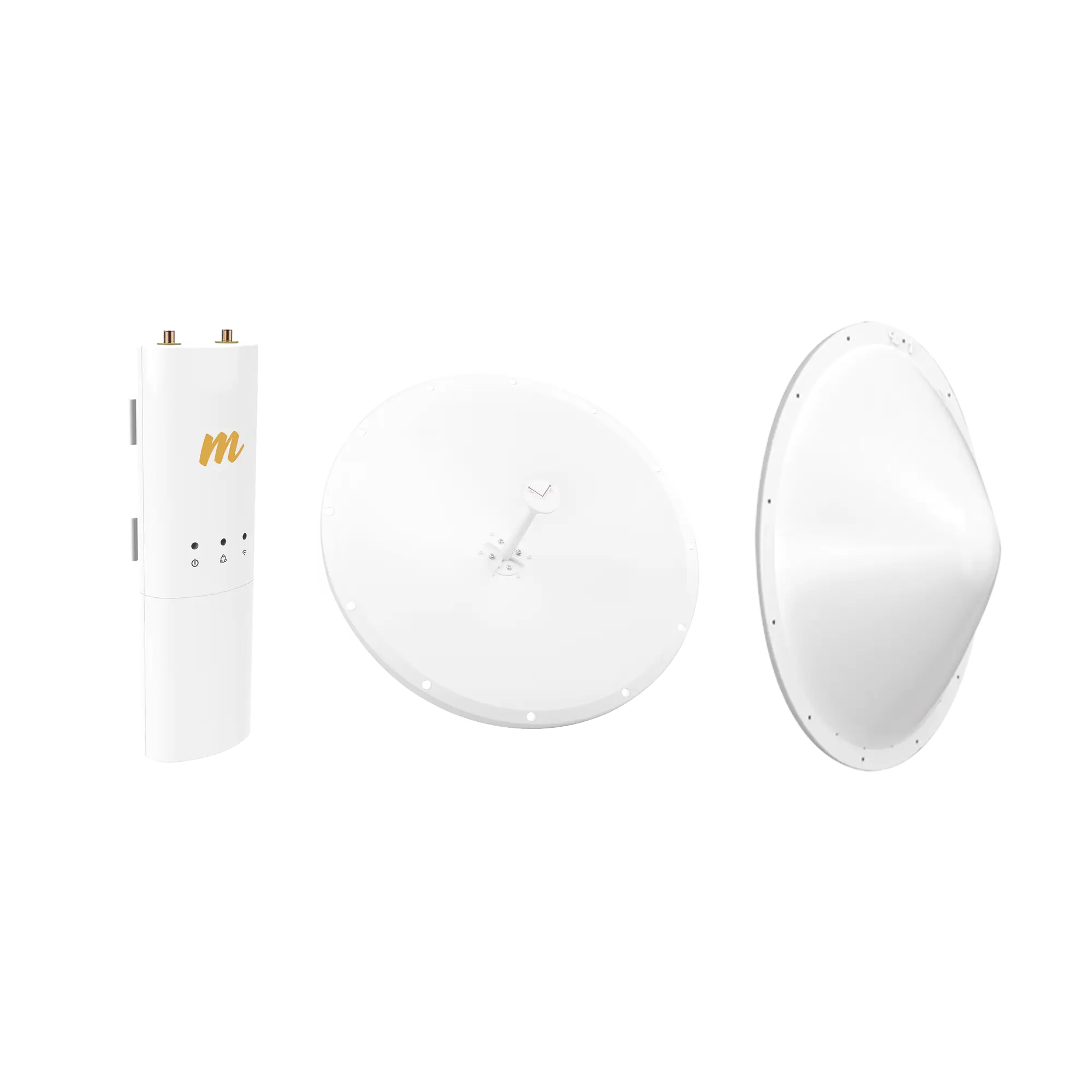 Kit de radio C5C con Antena de 28dBi, Frecuencia (4.9-6.5 GHz), para hasta 20 km, Radomo, PoE y Jumpers Incluidos