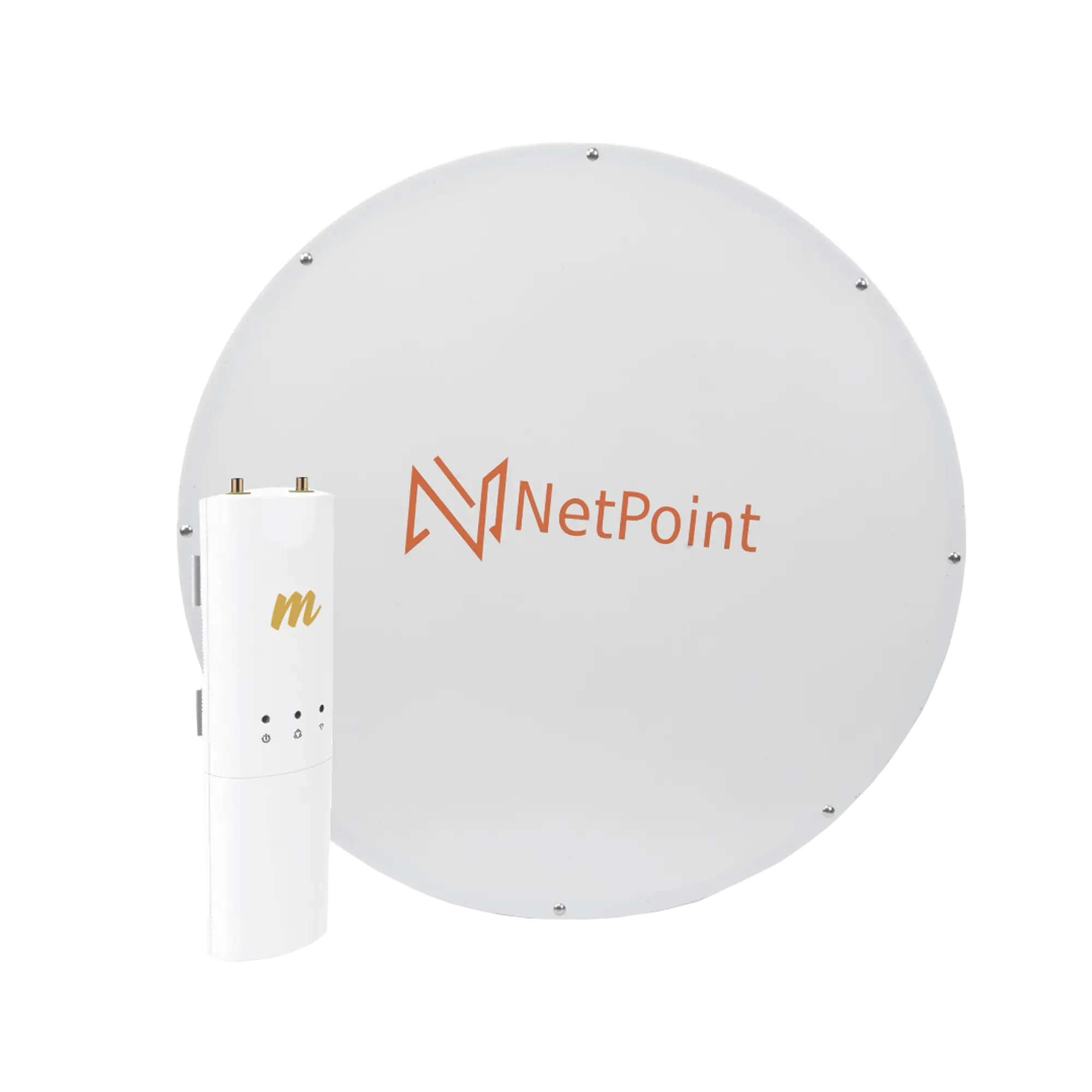 Kit de radio C5C con Antena NPX3GEN3 de 37 dBi, Frecuencia (4.9-6.2 GHz), ideal para distancia de hasta 100 km.