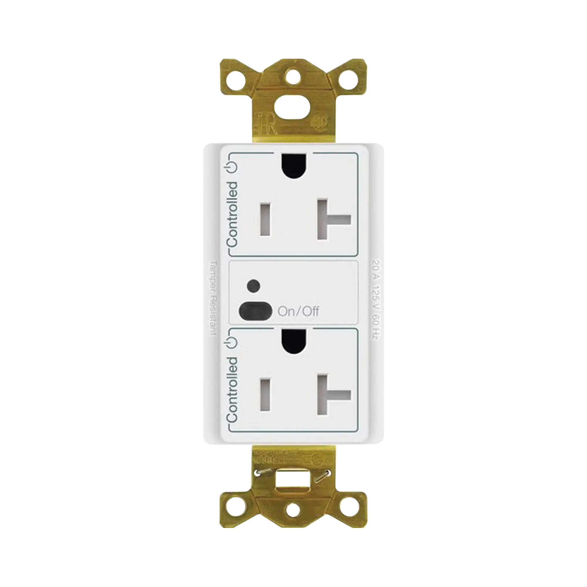 Receptáculo con señal inalámbrica ClearConnect Lutron VIVE / 20 A, control inteligente en 1 conector.