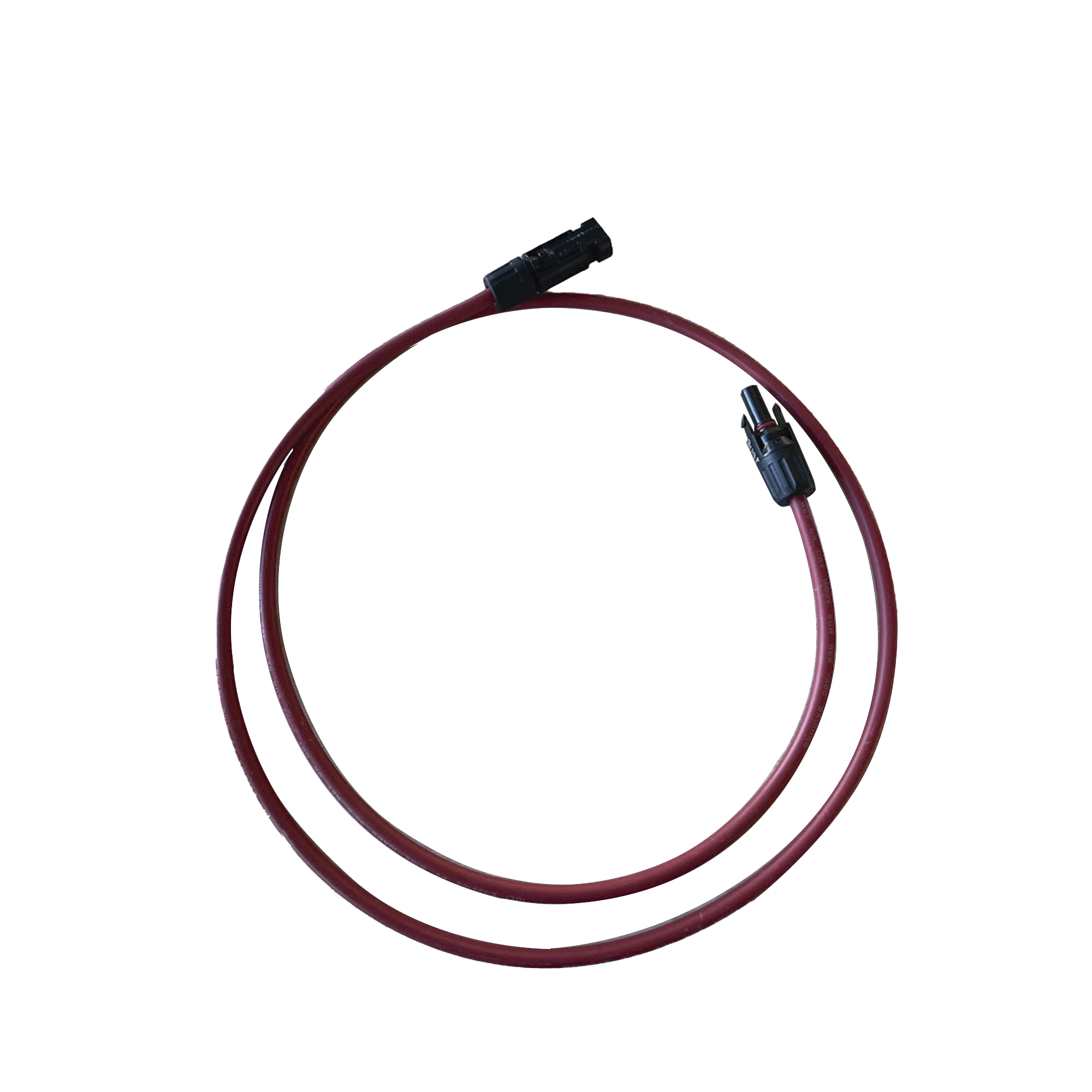 Cable Fotovoltaico, 1 m, Rojo, Calibre 10 AWG con Terminal MC4-M en ambos extremos