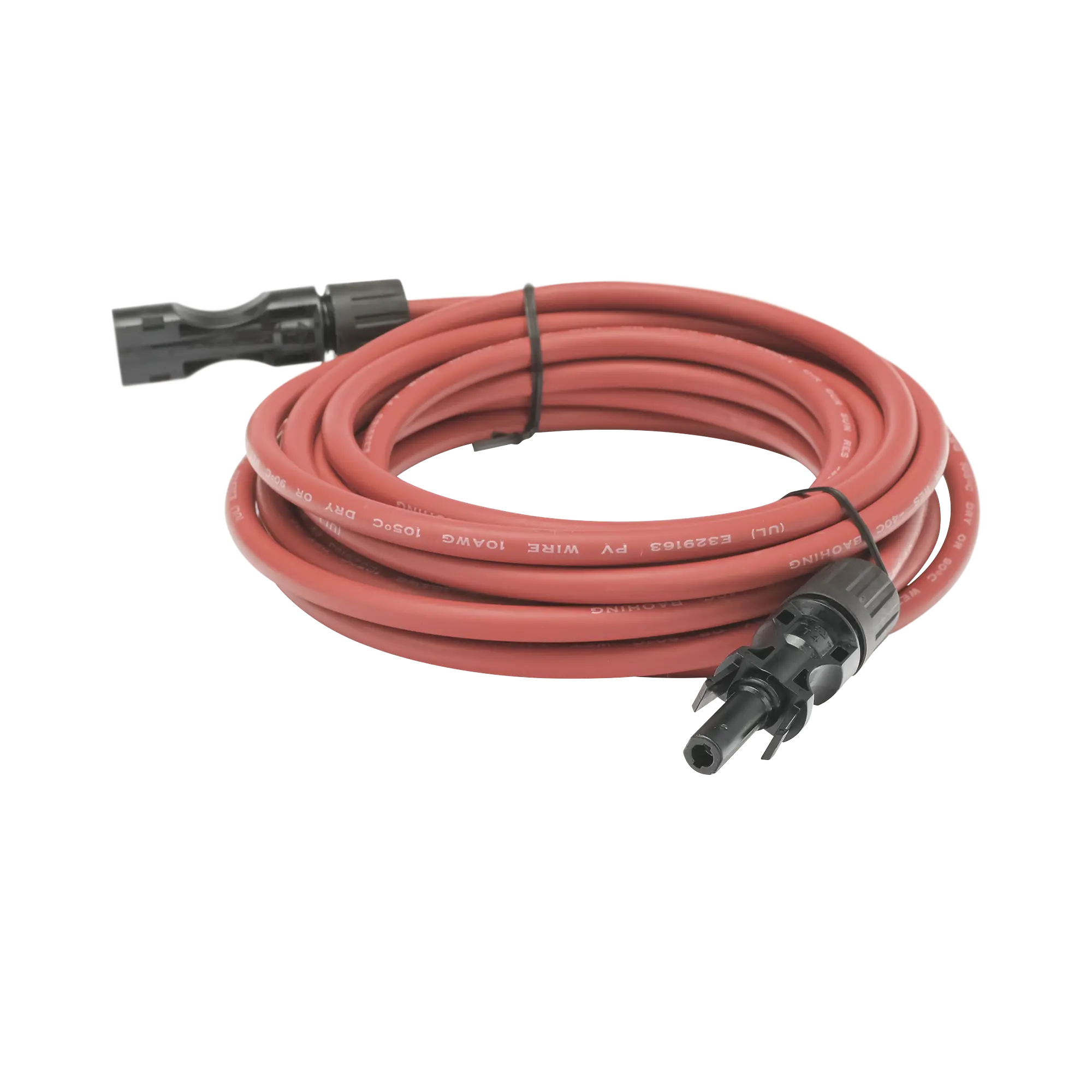 Cable Fotovoltaico, 2.5 m, Rojo, Calibre 10 AWG con Terminal MC4-M en Ambos Extremos