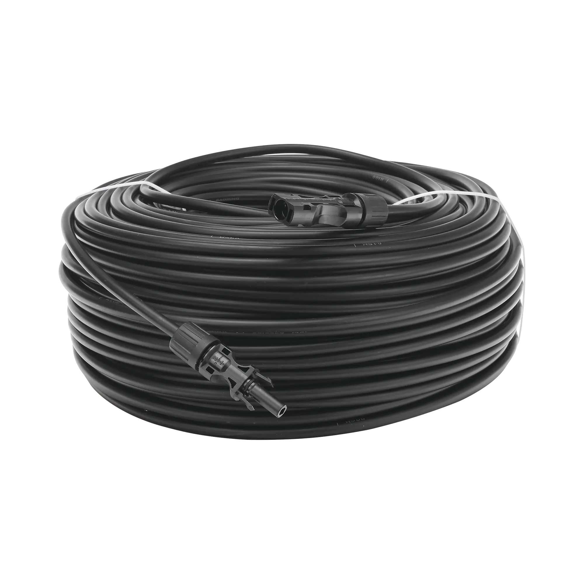 Cable Fotovoltaico 100 m, Negro, Calibre 10 AWG con Terminales MC4 en Ambos Extremos