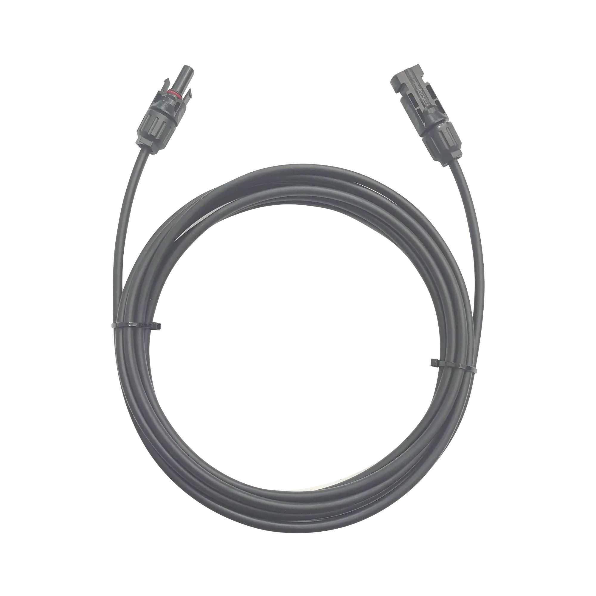 Cable Fotovoltaico / 1 metro / Color Negro / Calibre 10 AWG / Terminal MC4-Macho y Hembra en ambos extremos