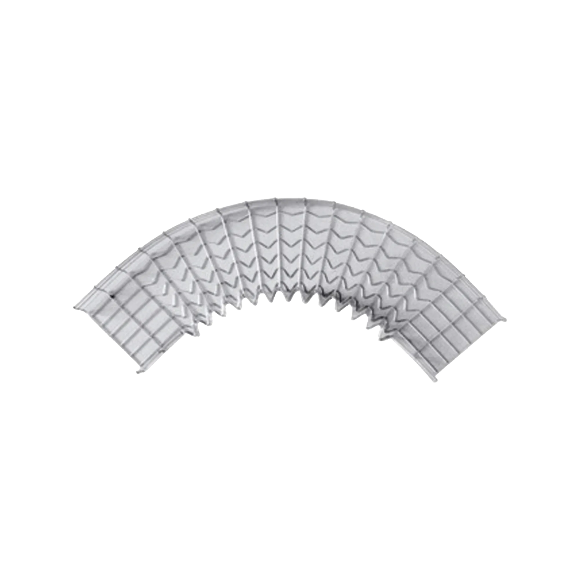 Curva Pre-Fabricada Horizontal de 90° con medidas de 105 mm de Peralte y 400 mm Ancho (105/400 mm)