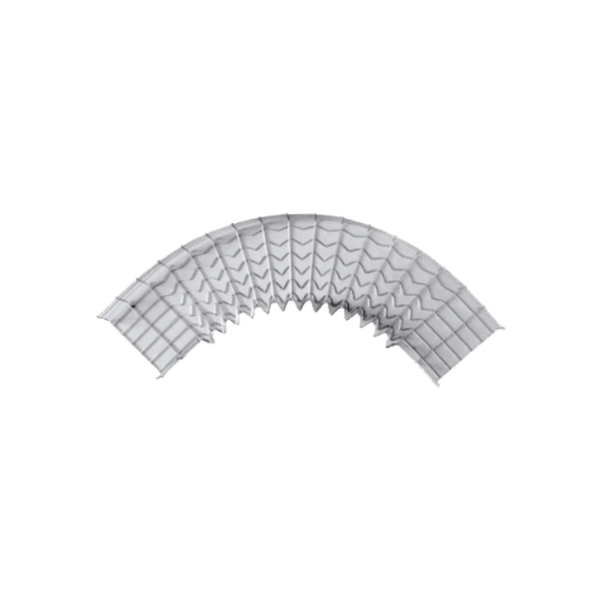 Curva Pre-Fabricada Horizontal de 90° con medidas de 54 mm de Peralte y 150 mm Ancho (54/150 mm)