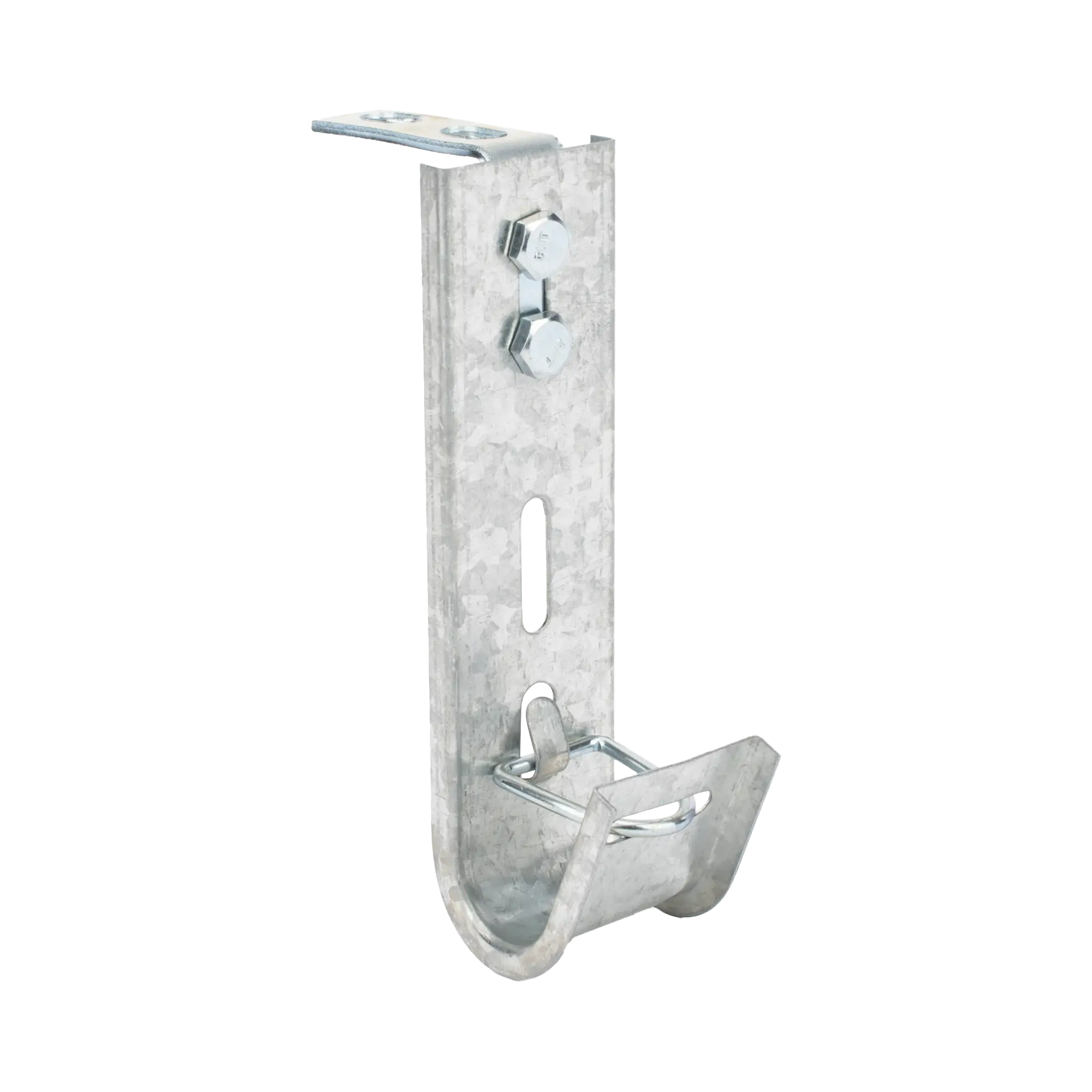 Soporte (Gancho) tipo J-Hook, hasta 7 cables Cat6, ideal para soportar cableado en los espacios de manipulación al aire, Para instalación en interior