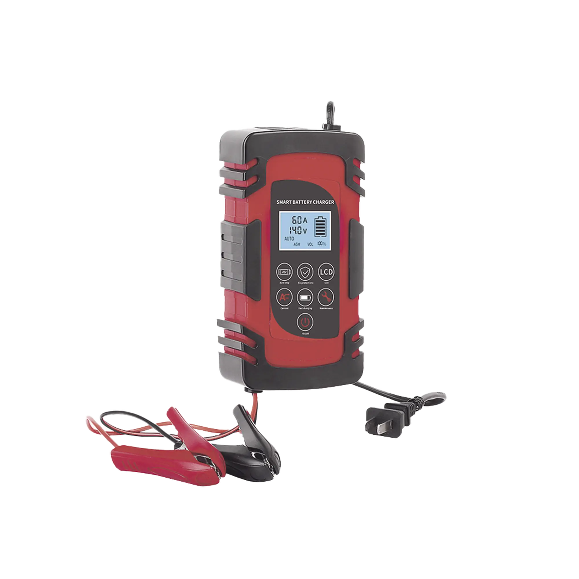 Cargador de Baterías / 12 o 24 Vcc / hasta 40 Ah / 2, 4 o 6 A / Display LCD