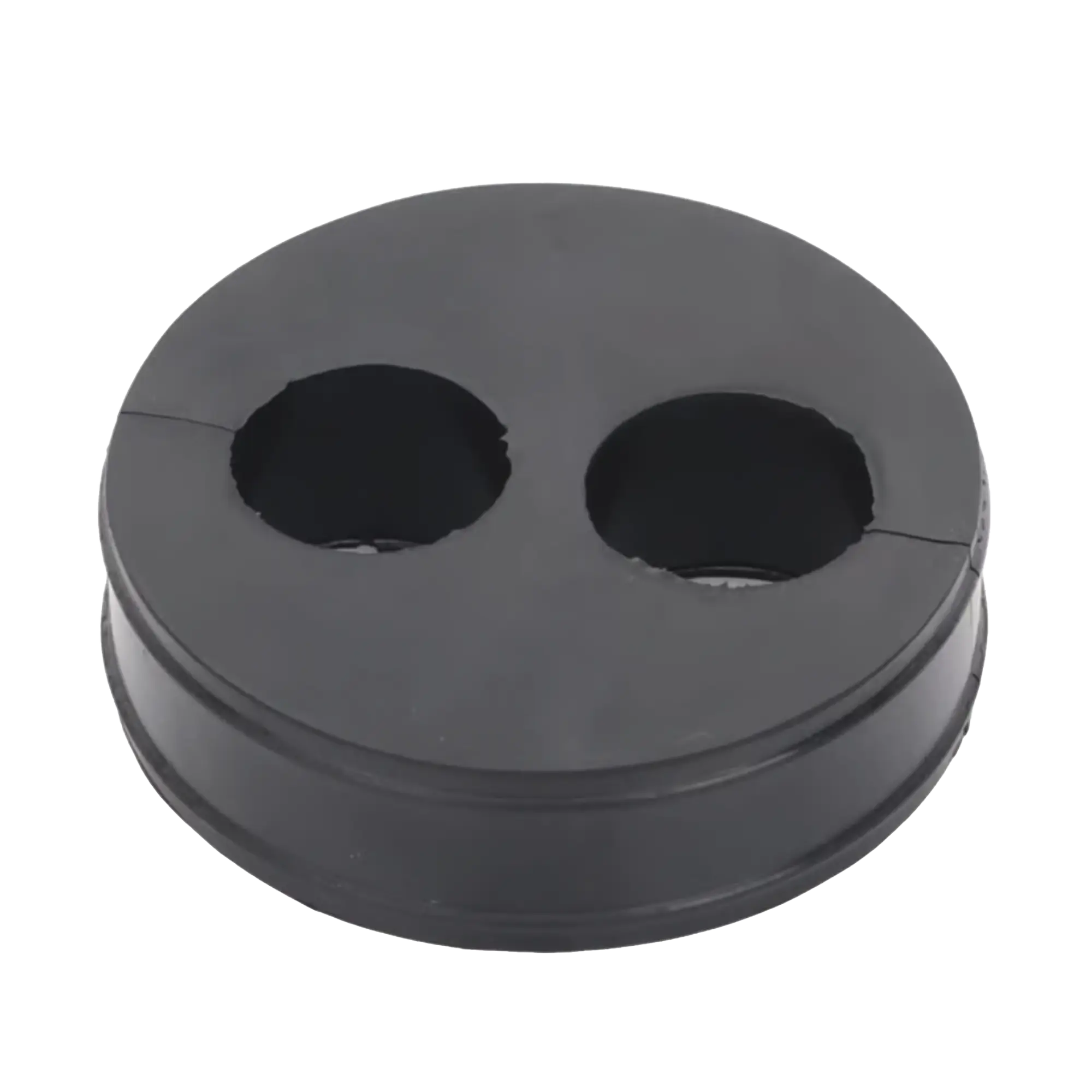 Inserto de Caucho de 4″ Con Dos Orificios para Cable de 7/8 in