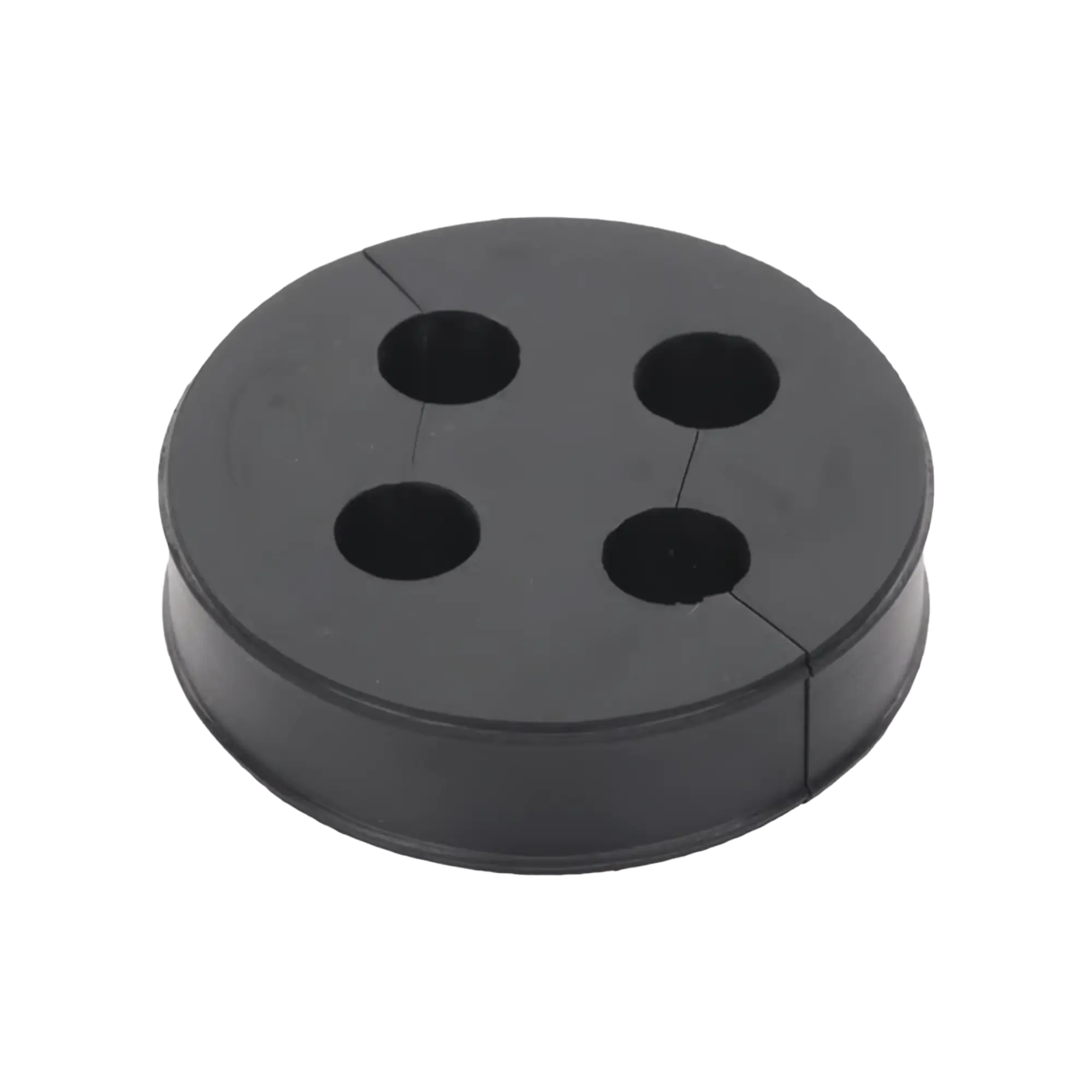 Inserto de Caucho de 4″ Con Cuatro Orificios para Cable de 3/8 in