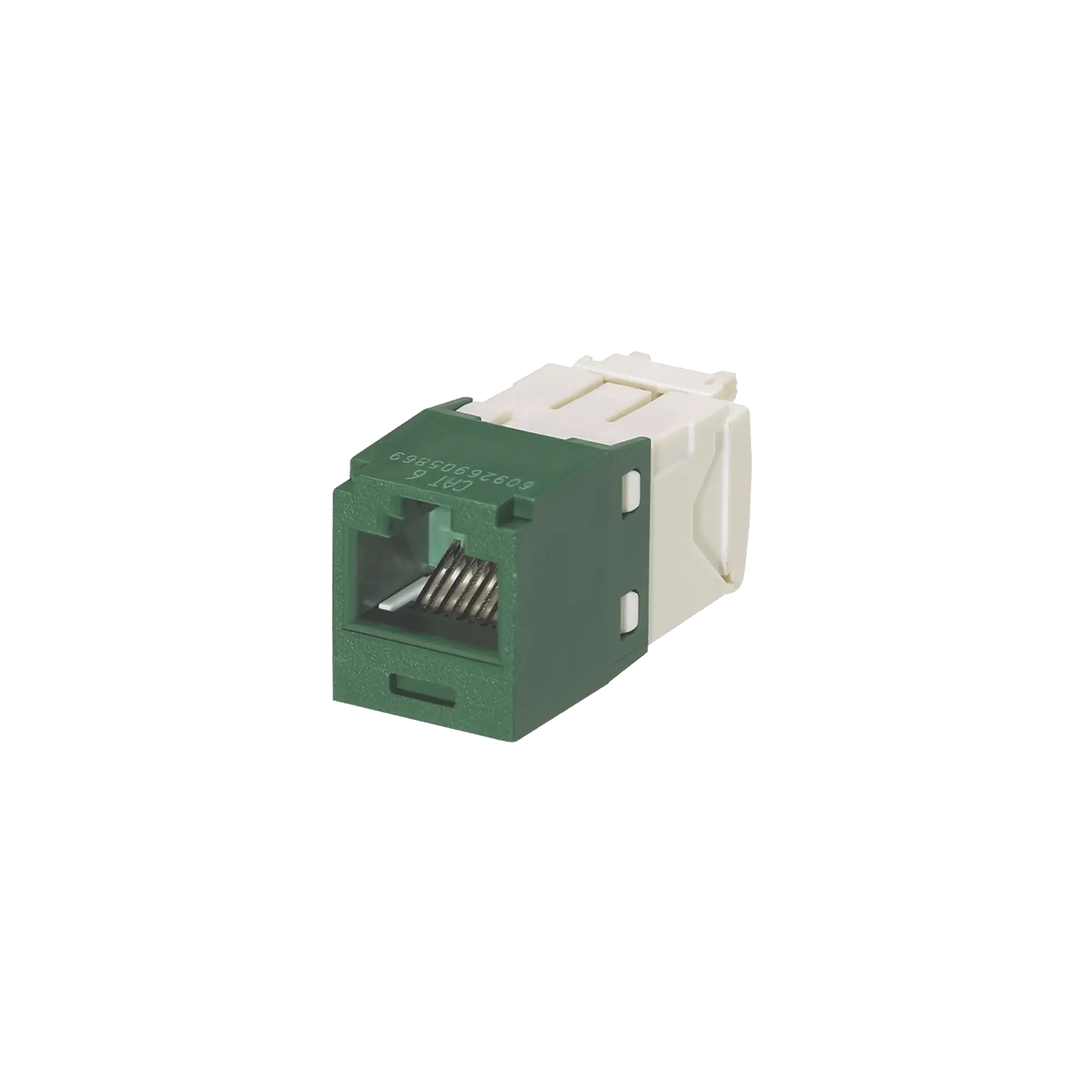 Conector Jack RJ45 Estilo TG, Mini-Com, Categoría 6, de 8 posiciones y 8 cables, Color Verde